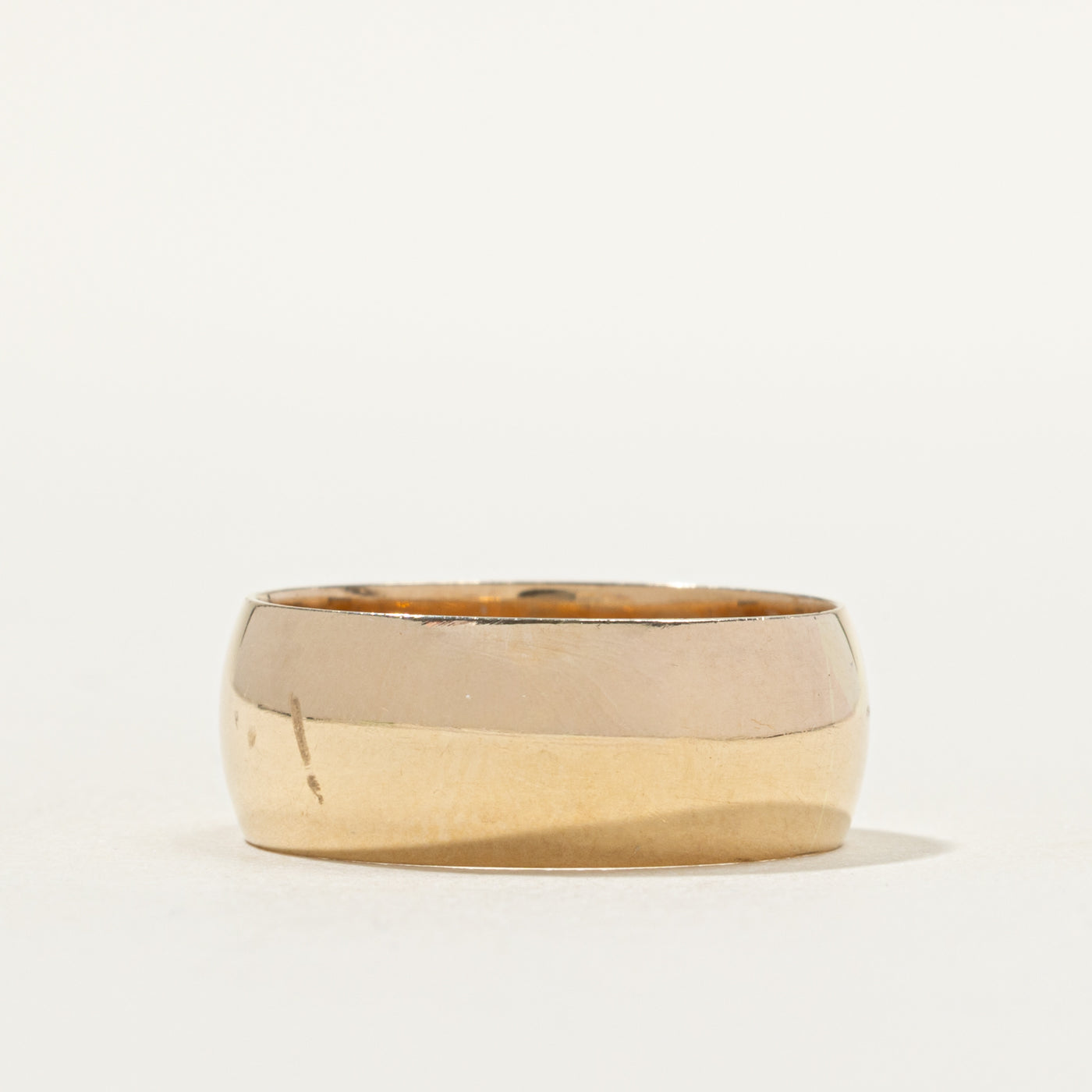 10k Yellow Gold Cigar Band | 8mm | SZ 9