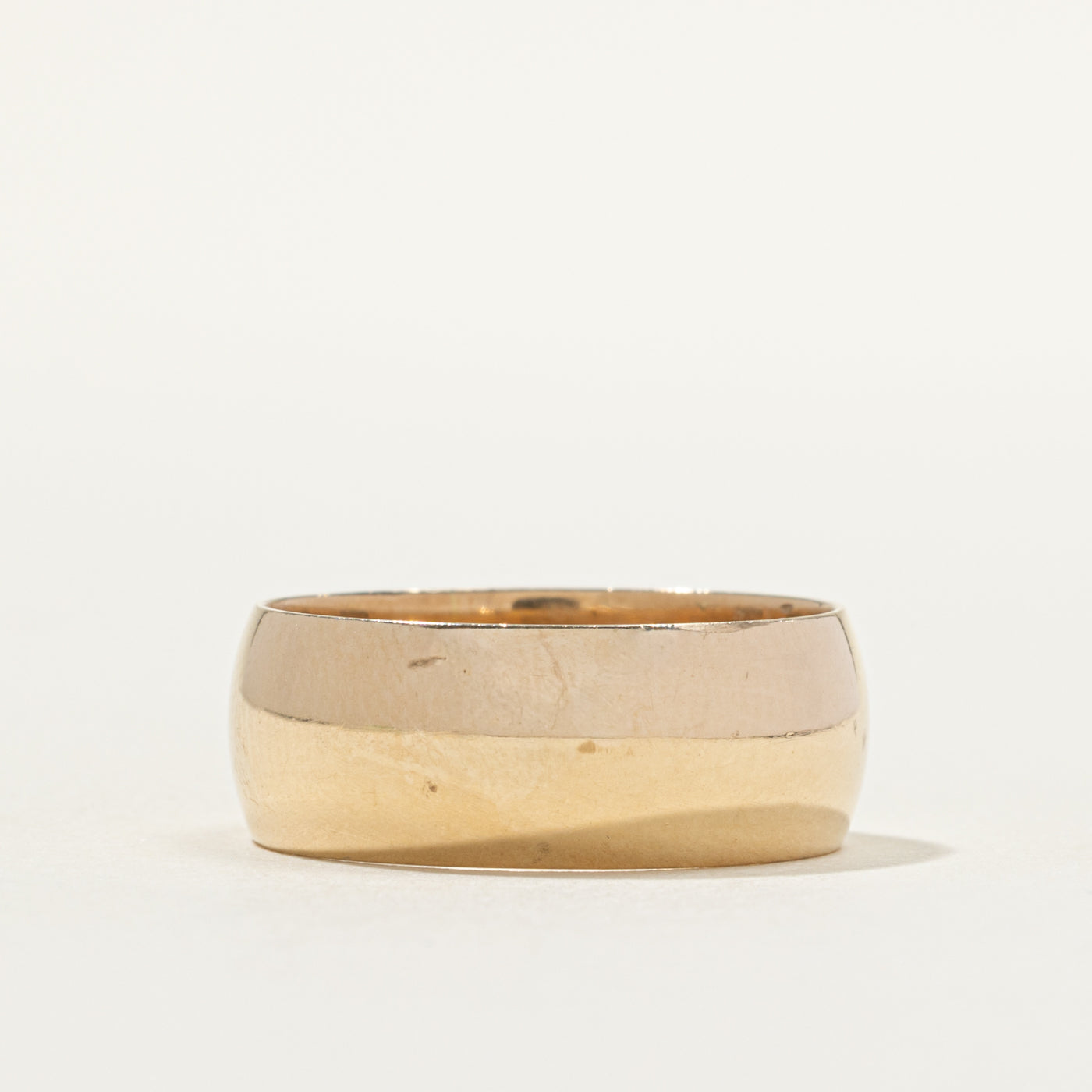 10k Yellow Gold Cigar Band | 8mm | SZ 9