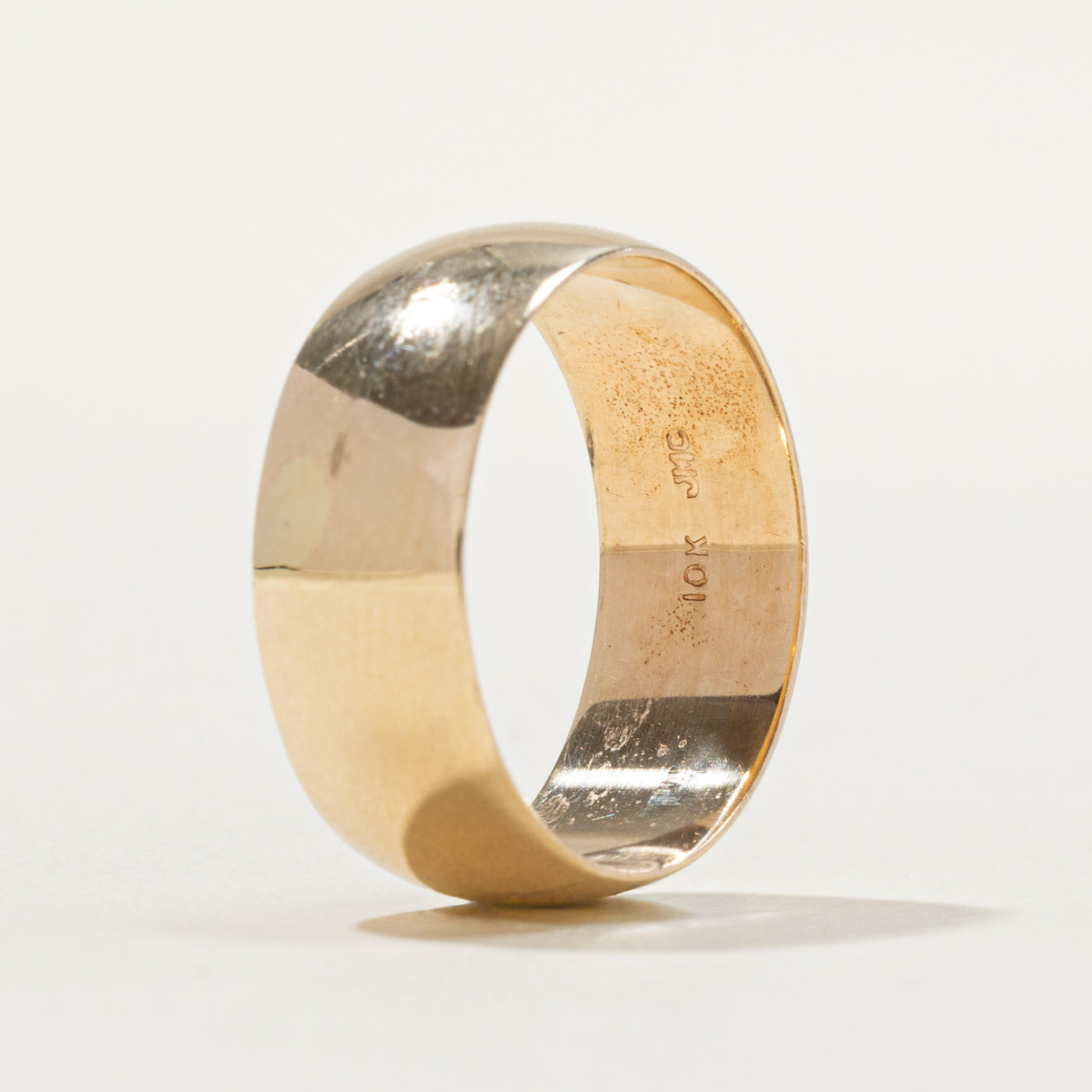 10k Yellow Gold Cigar Band | 8mm | SZ 9