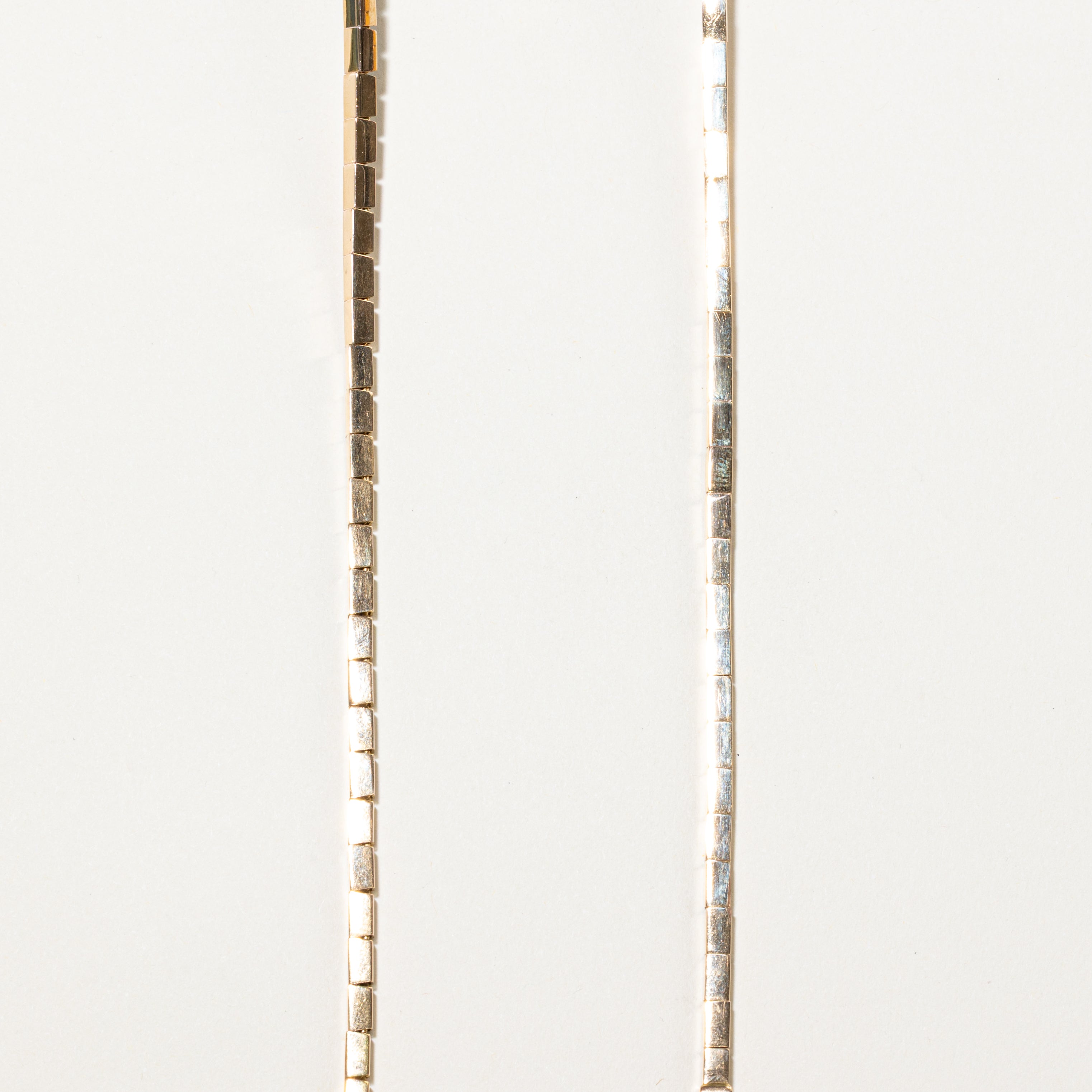 18k Yellow Gold Diamond Tassle Necklace | 0.15ct | 21"