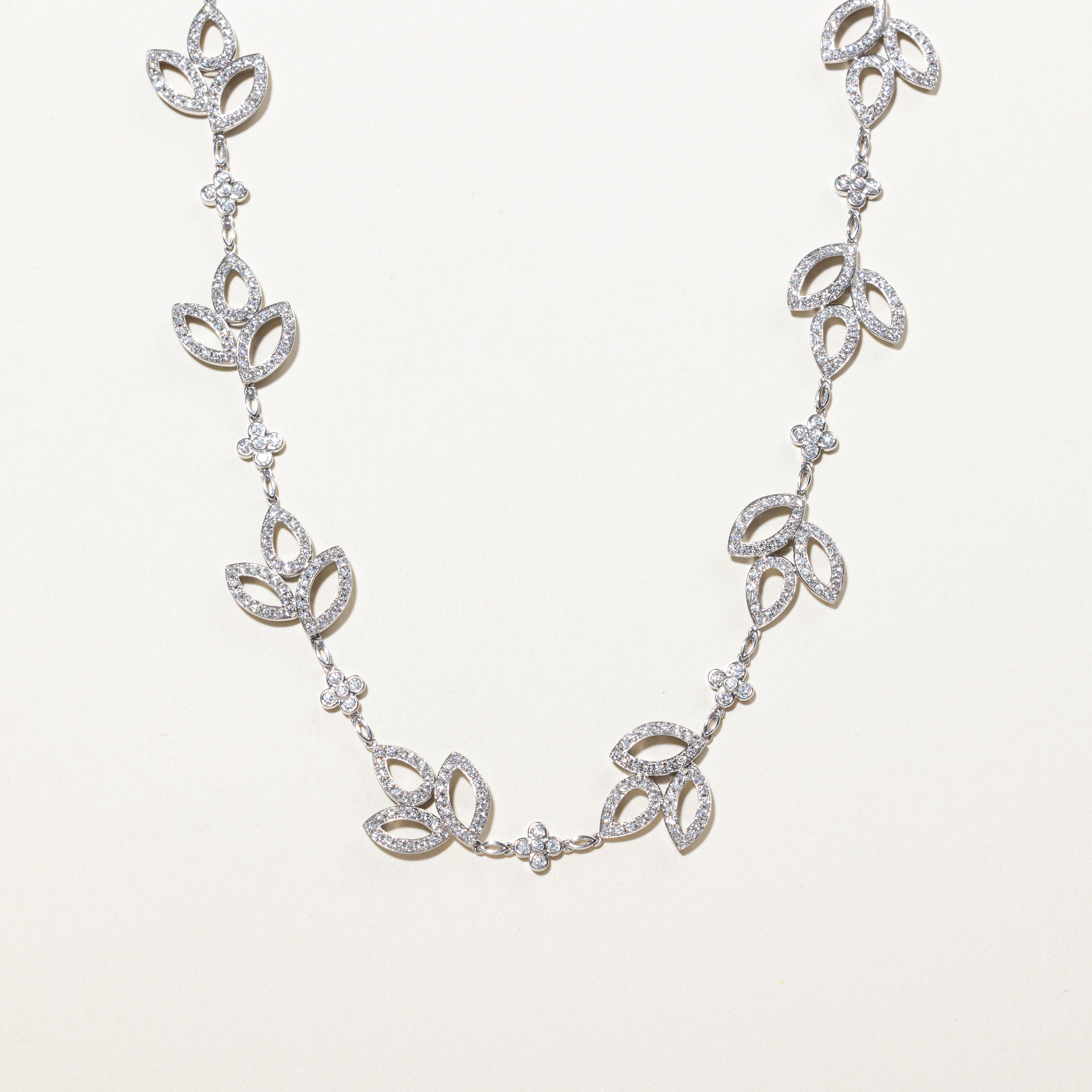 18k Diamond Encrusted Vine Necklace | 4.86ctw | 17.5"