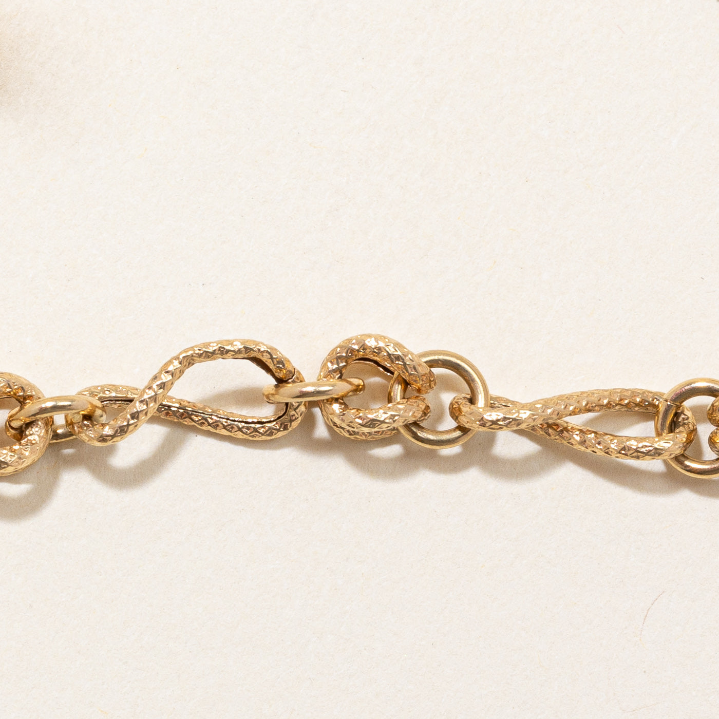 Gold Infinity Link Bracelet | 7"|