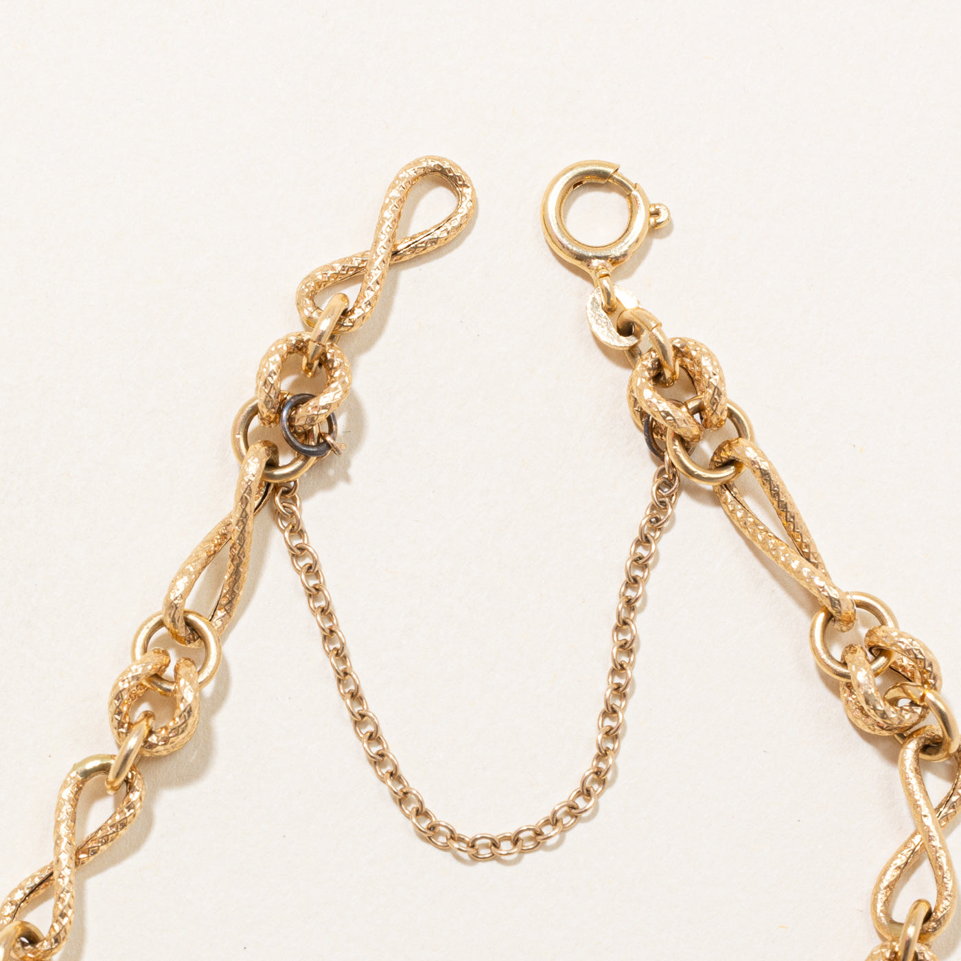 Gold Infinity Link Bracelet | 7"|