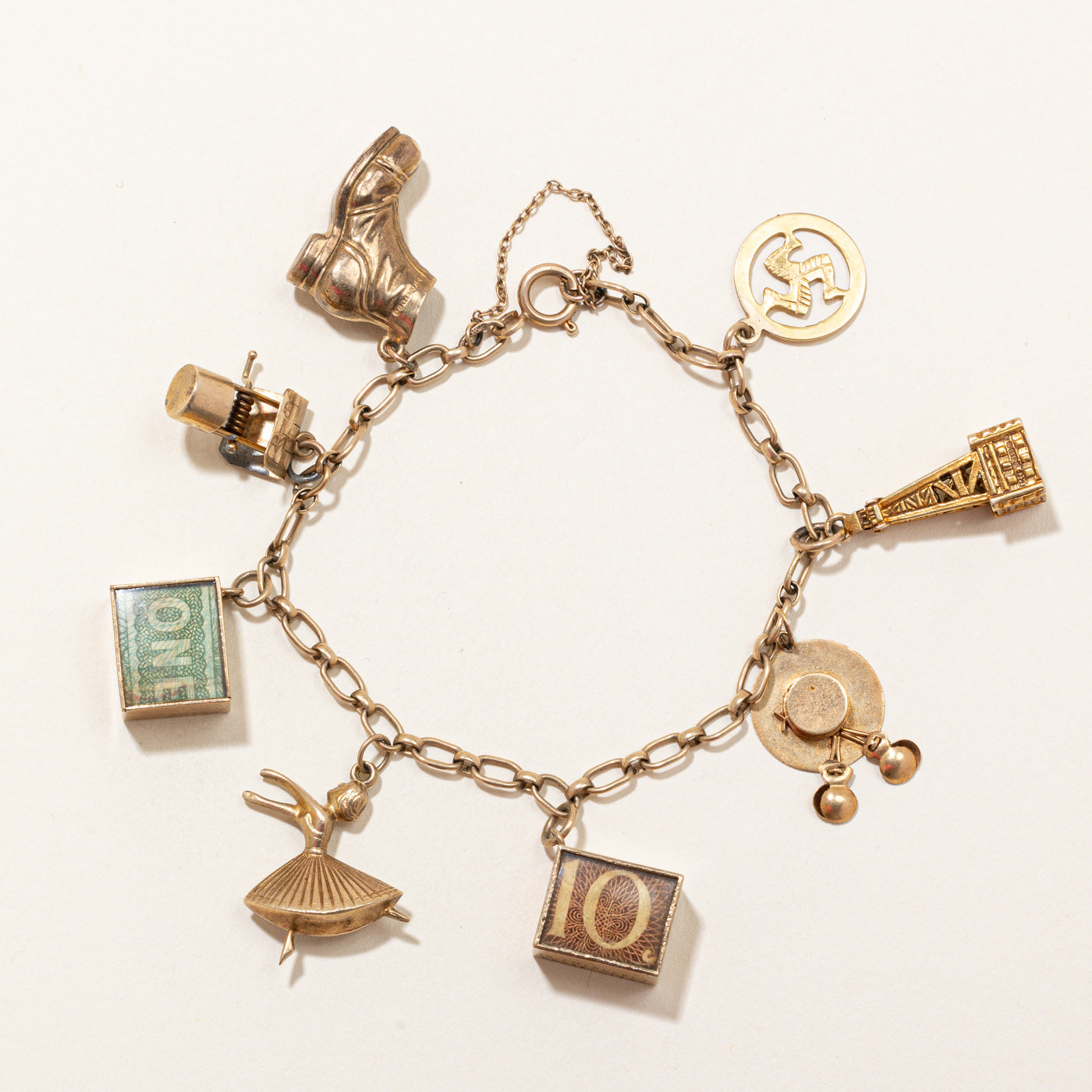 Vintage London Charm Bracelet | 7"|