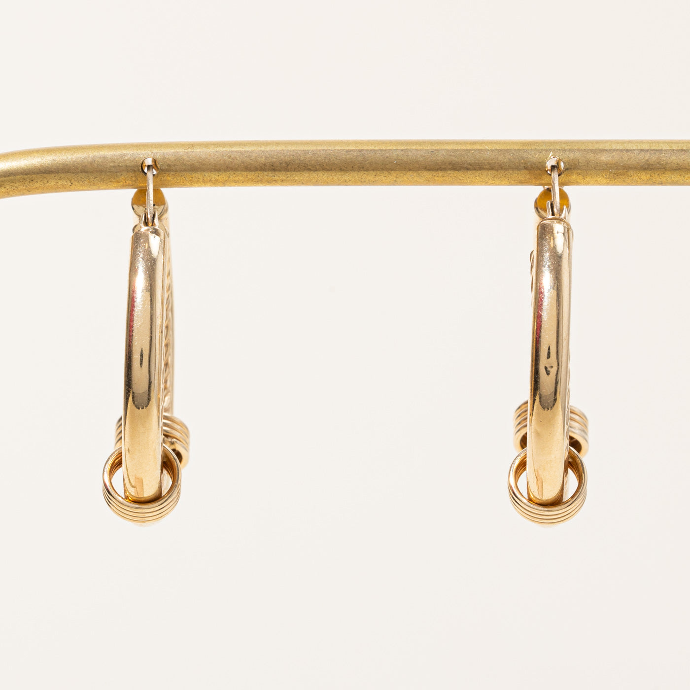 Textured Gold Hoops