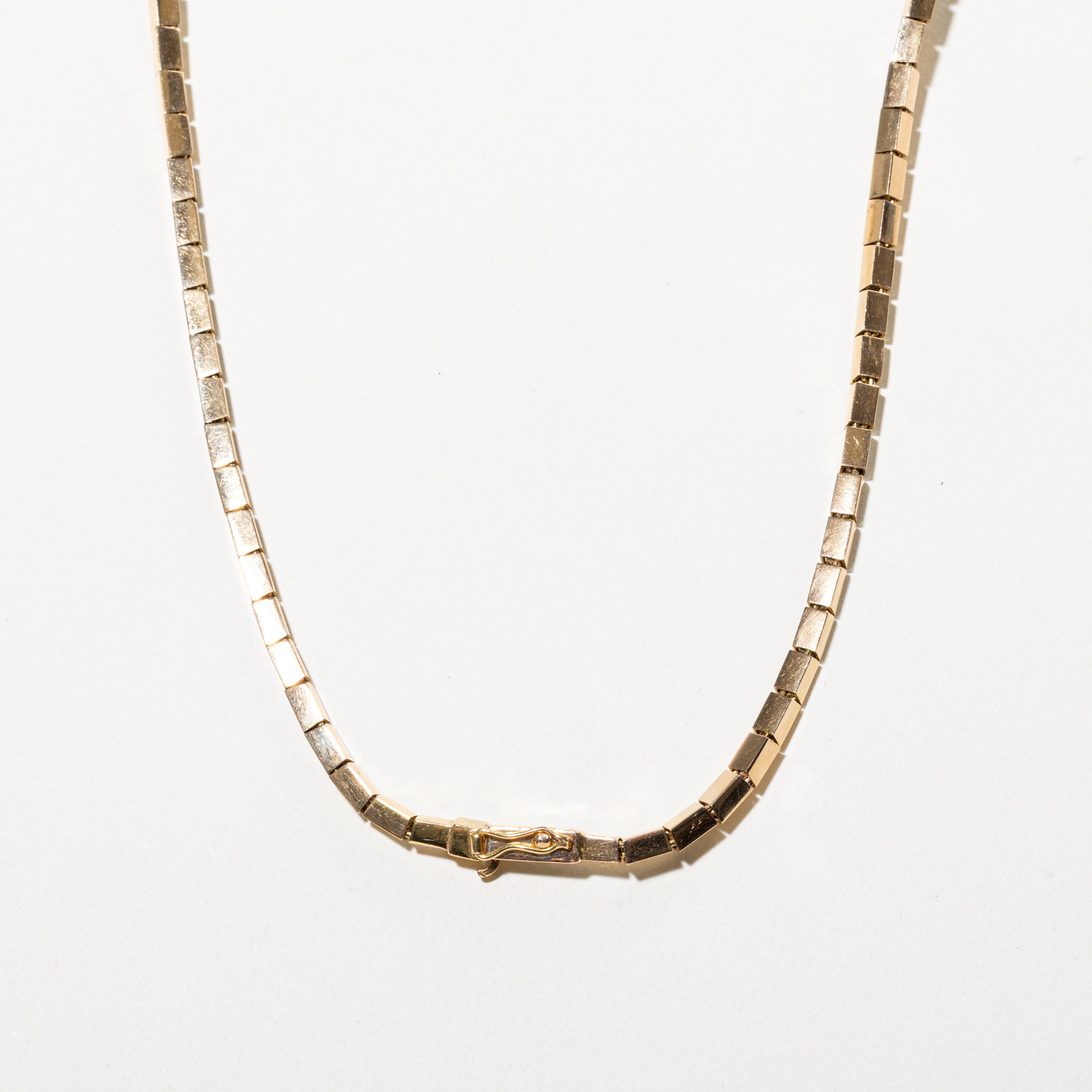 18k Yellow Gold Diamond Tassle Necklace | 0.15ct | 21"