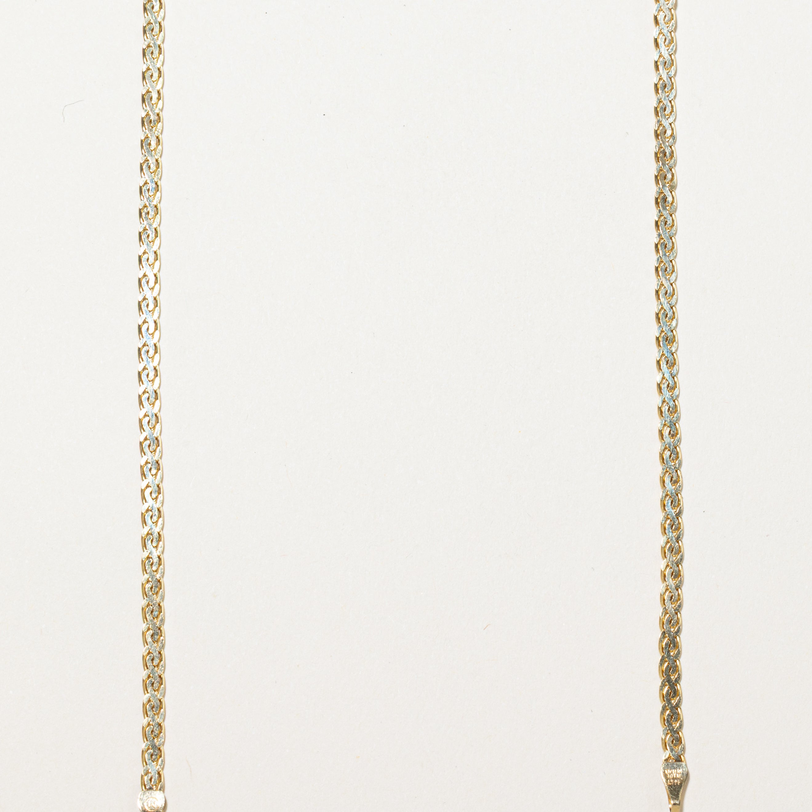 Yellow Gold Diamond Cluster Chevron Necklace | 1.70ctw | 17"