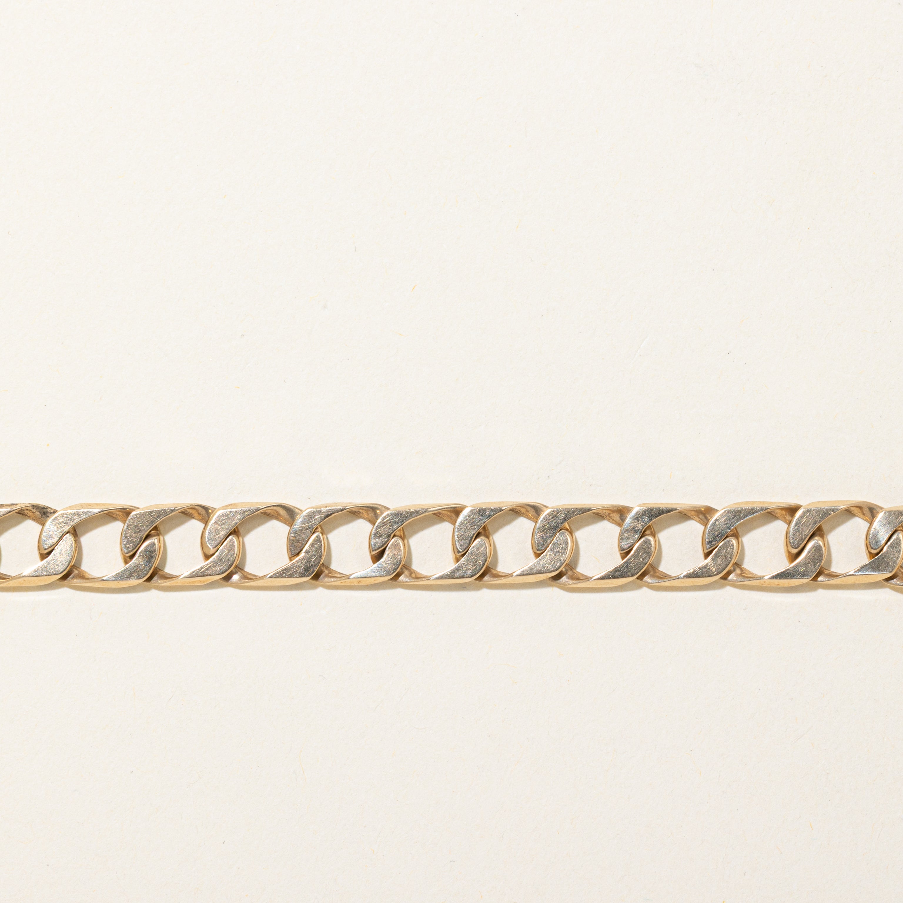 10k Yellow Gold Curb Link Bracelet | 7.5"