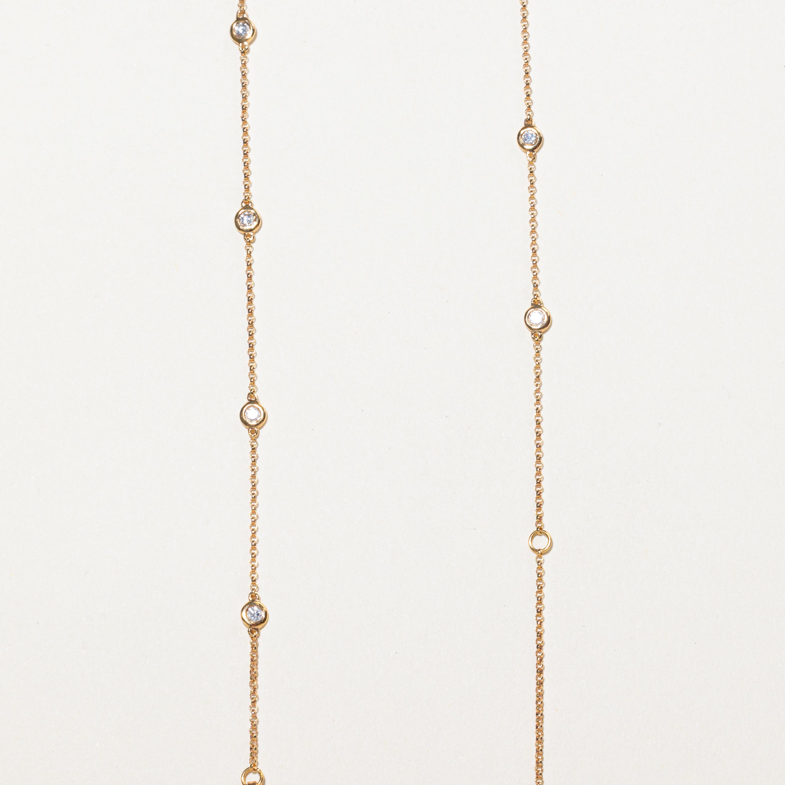18k Satellite Diamond Chain Necklace | 0.54ctw | 18"
