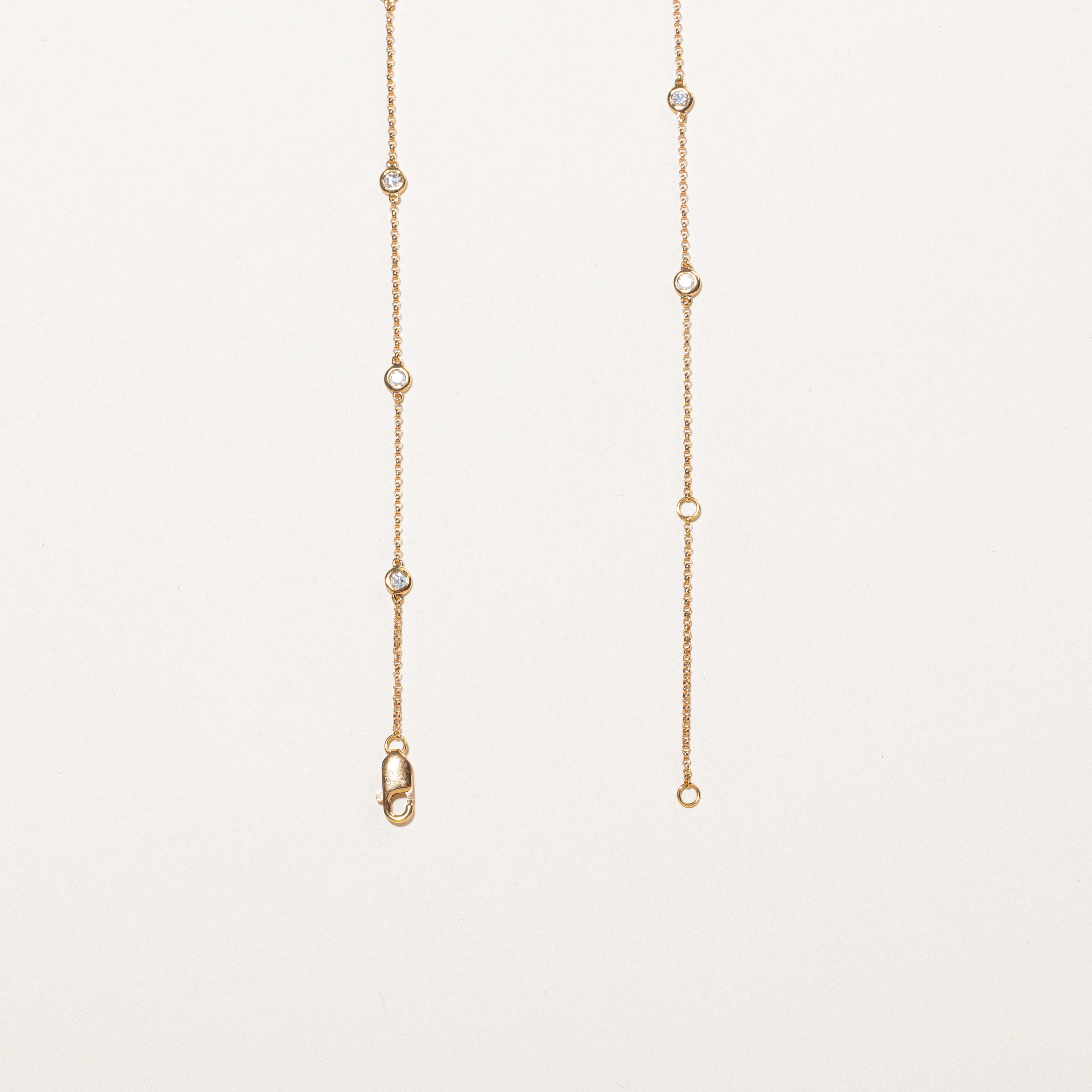 18k Satellite Diamond Chain Necklace | 0.54ctw | 18"