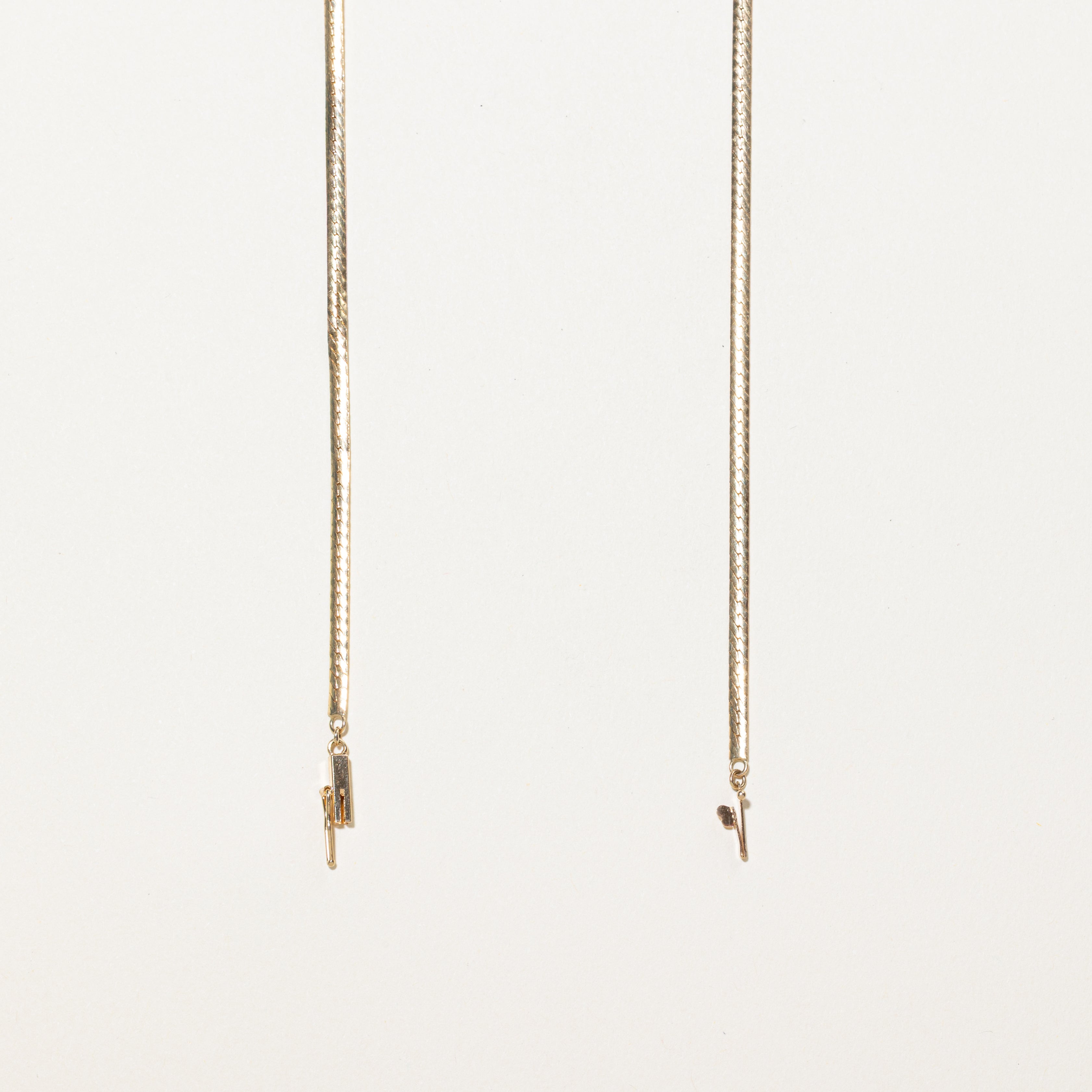 Marquise Cut Diamond Chevron Pendant Necklace | 0.50ctw | 16"