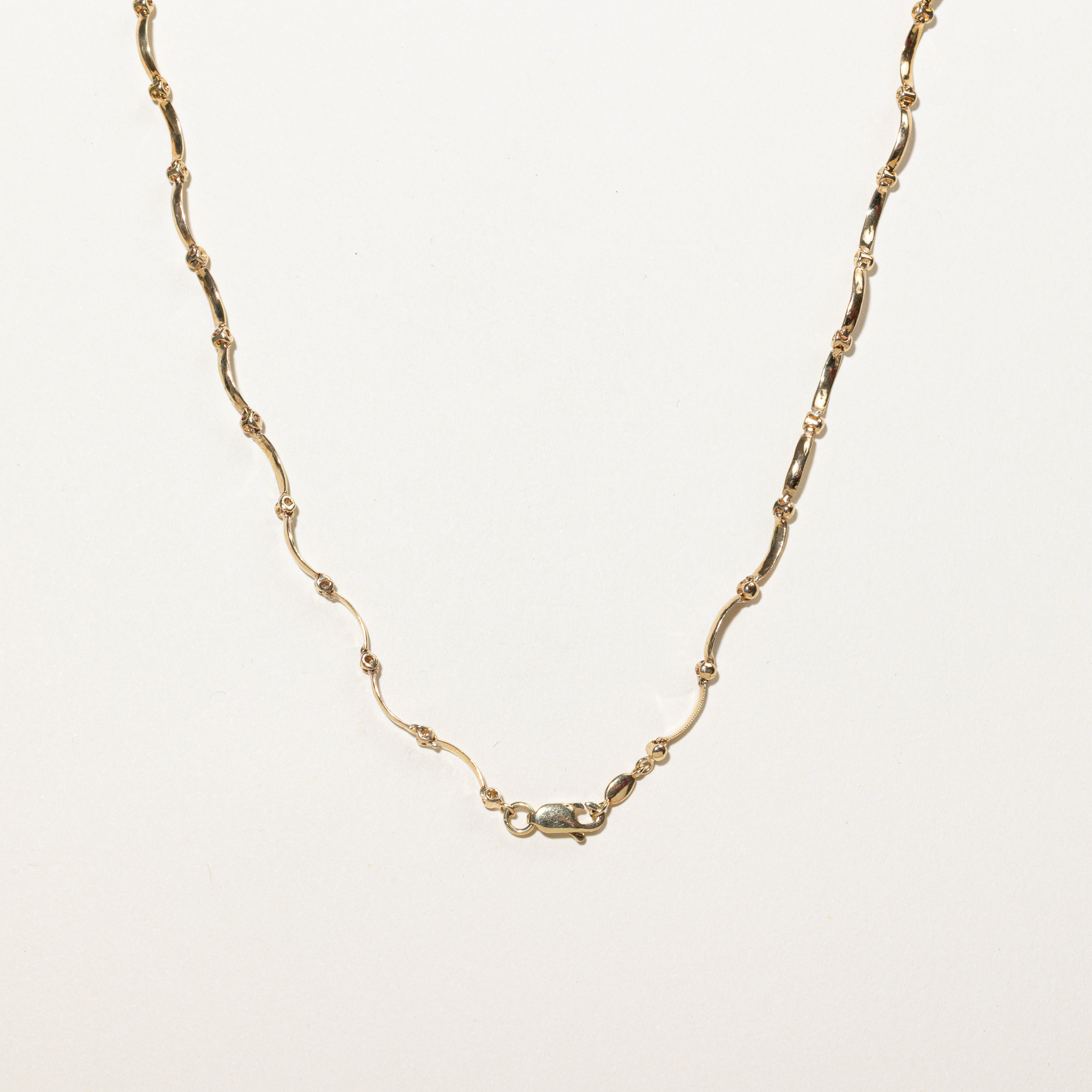 Diamond Cluster Pendant Scalloped Necklace | 0.83ctw | 20"