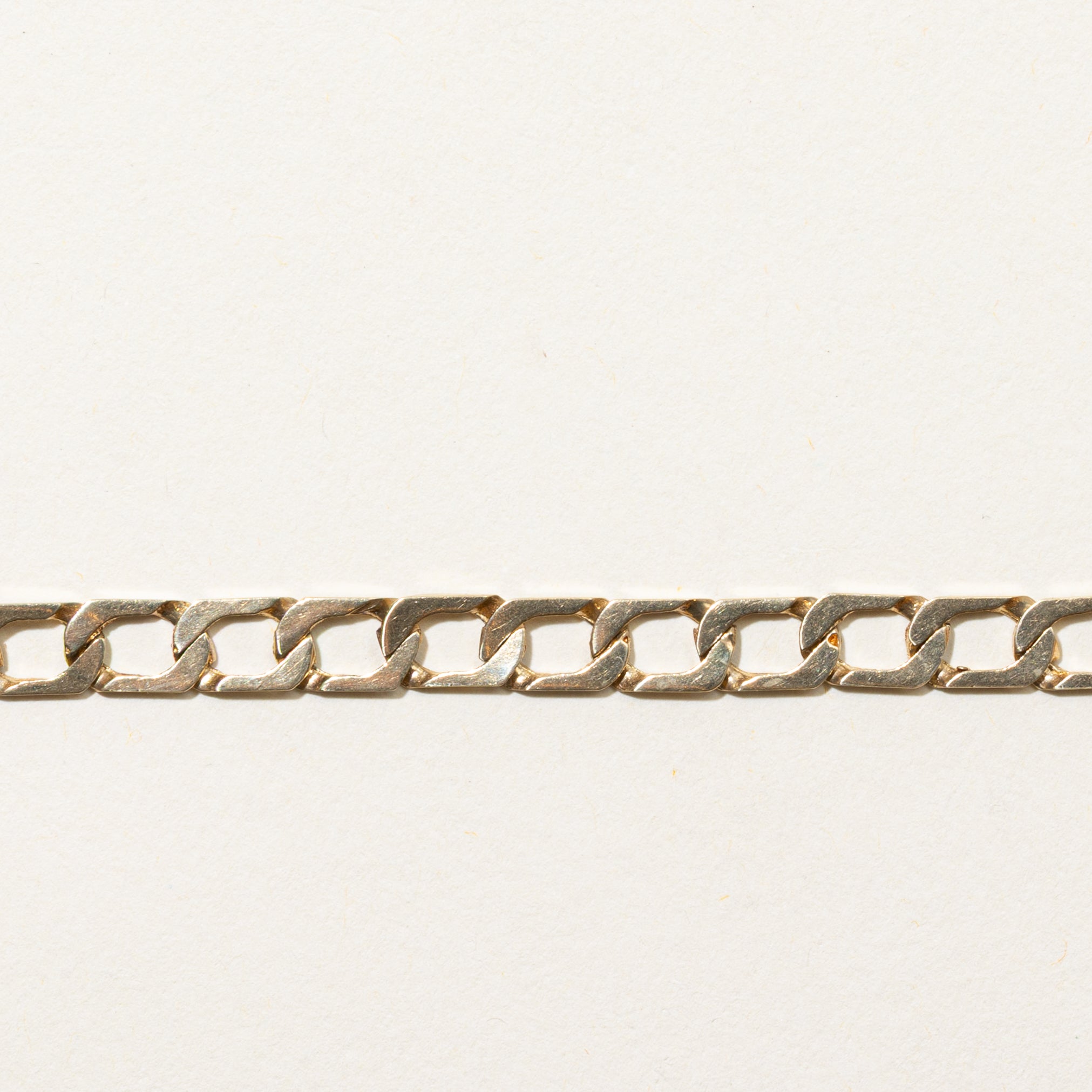 10k Yellow Gold Curb Link Bracelet | 8"