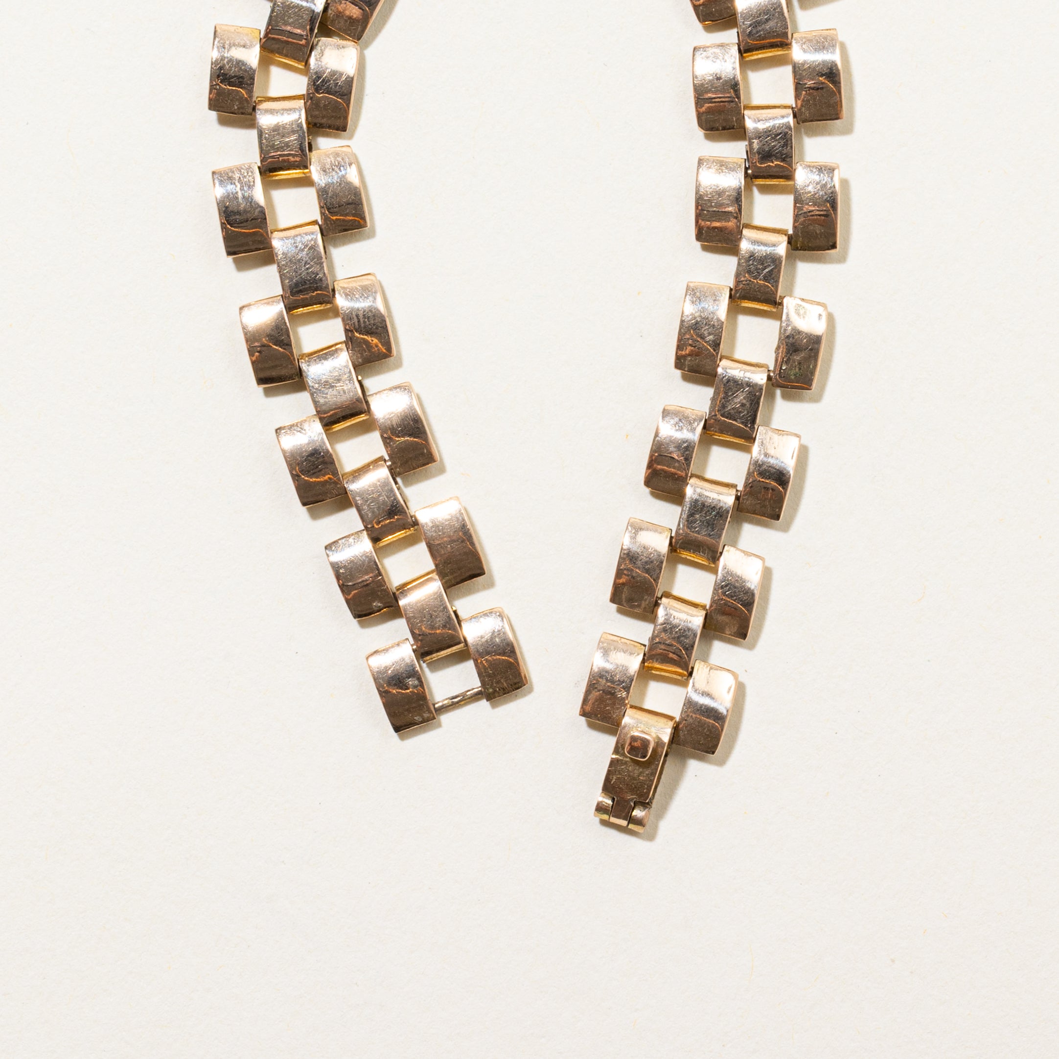 12k Yellow Gold Panther Link Bracelet | 6.5"