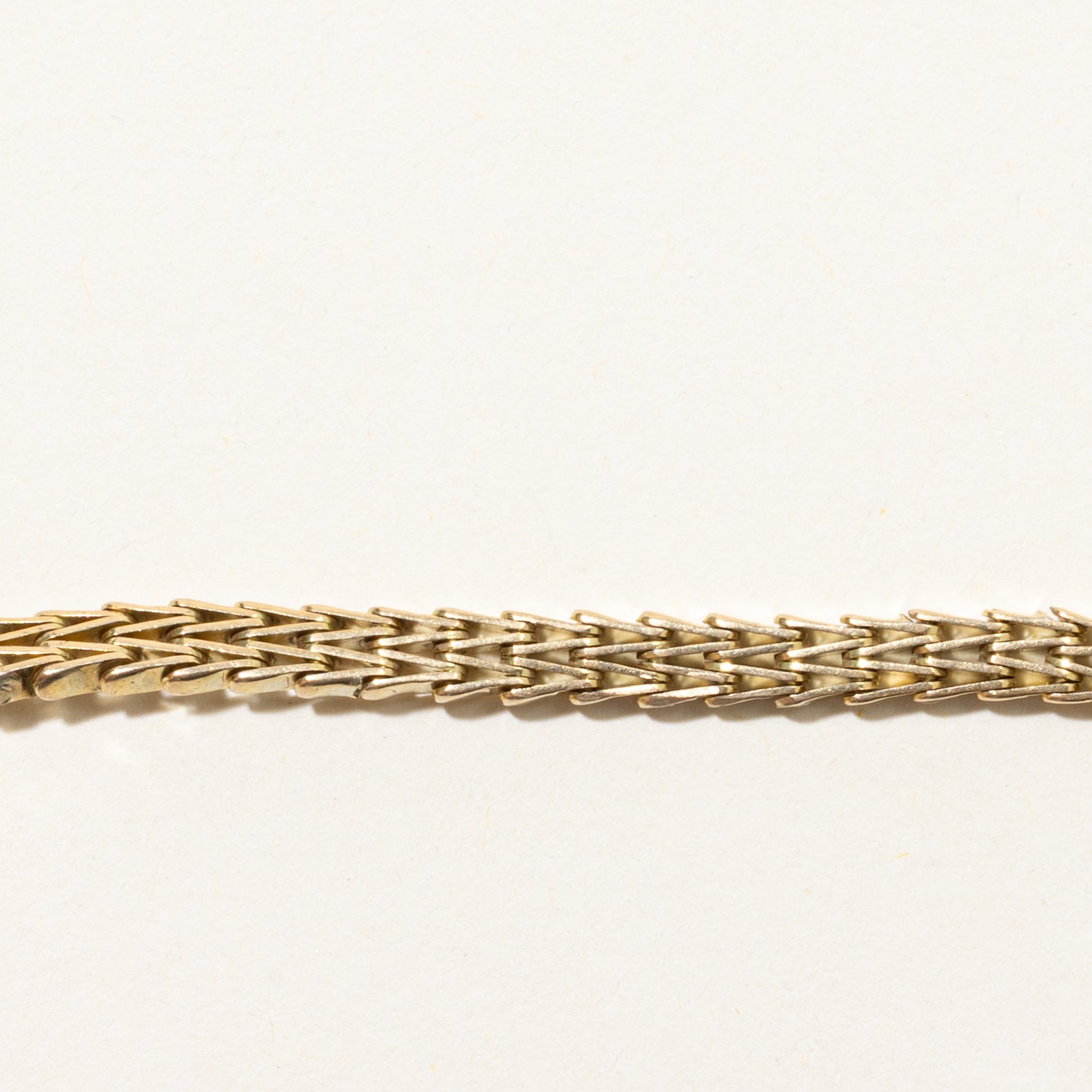 18k Yellow Gold Triangle Link Bracelet | 7.5"