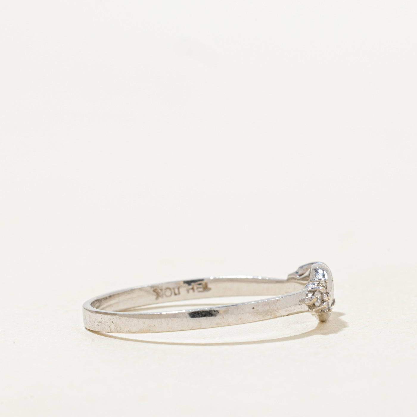 Diamond Openwork Cross Over Ring | 0.10ctw | SZ 8.25