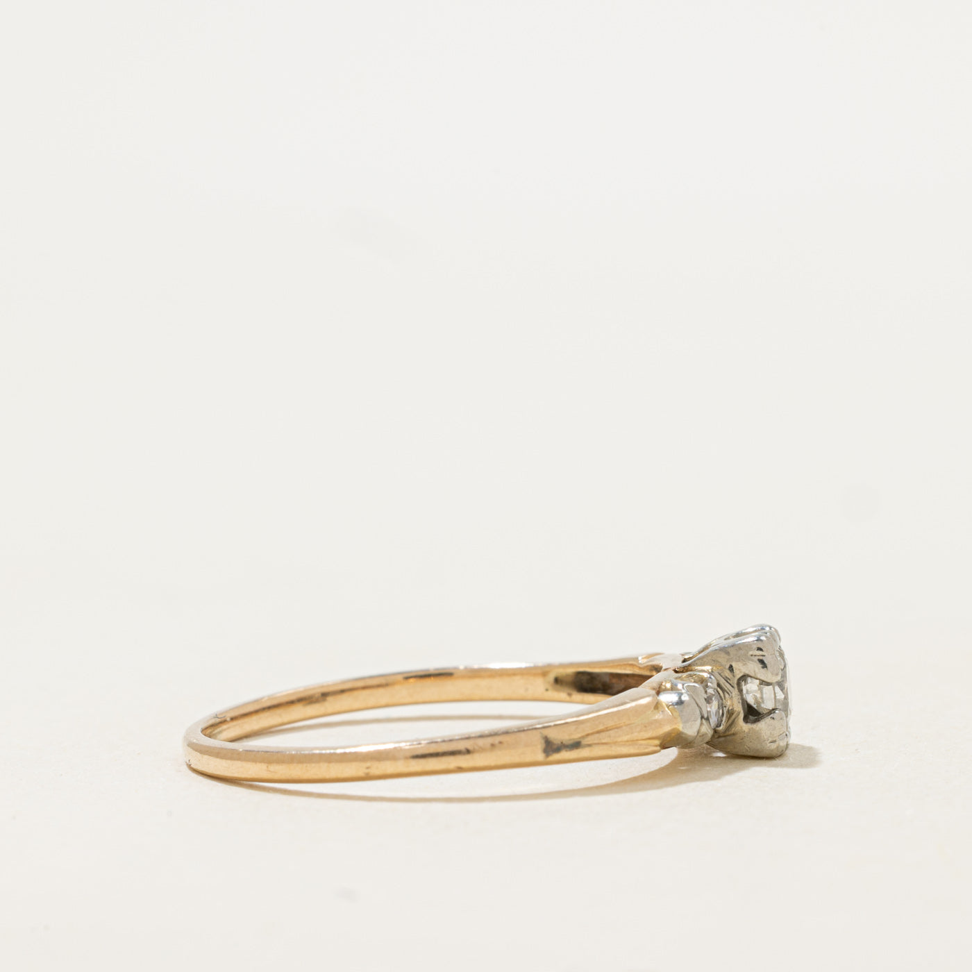 Two Tone Gold Diamond Ring | 0.20ctw | SZ 9.75
