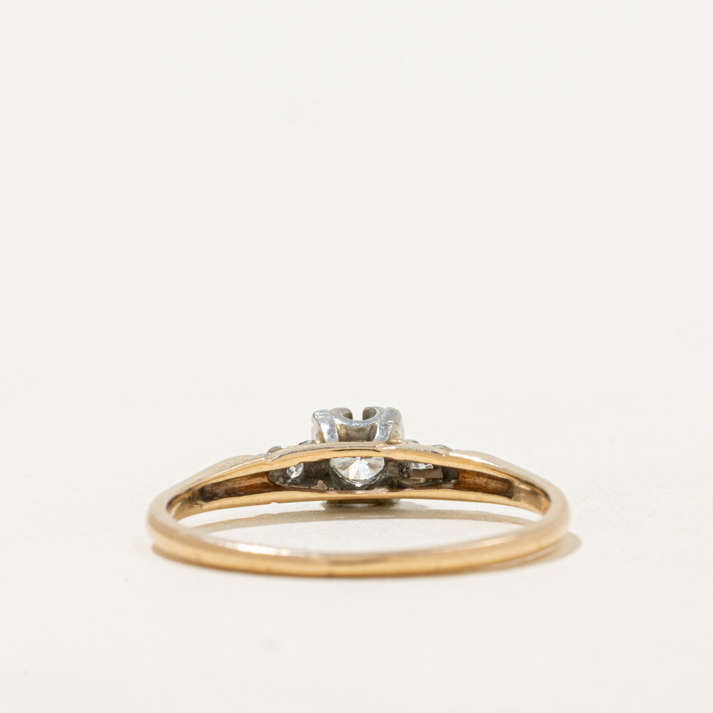Two Tone Gold Diamond Ring | 0.20ctw | SZ 9.75