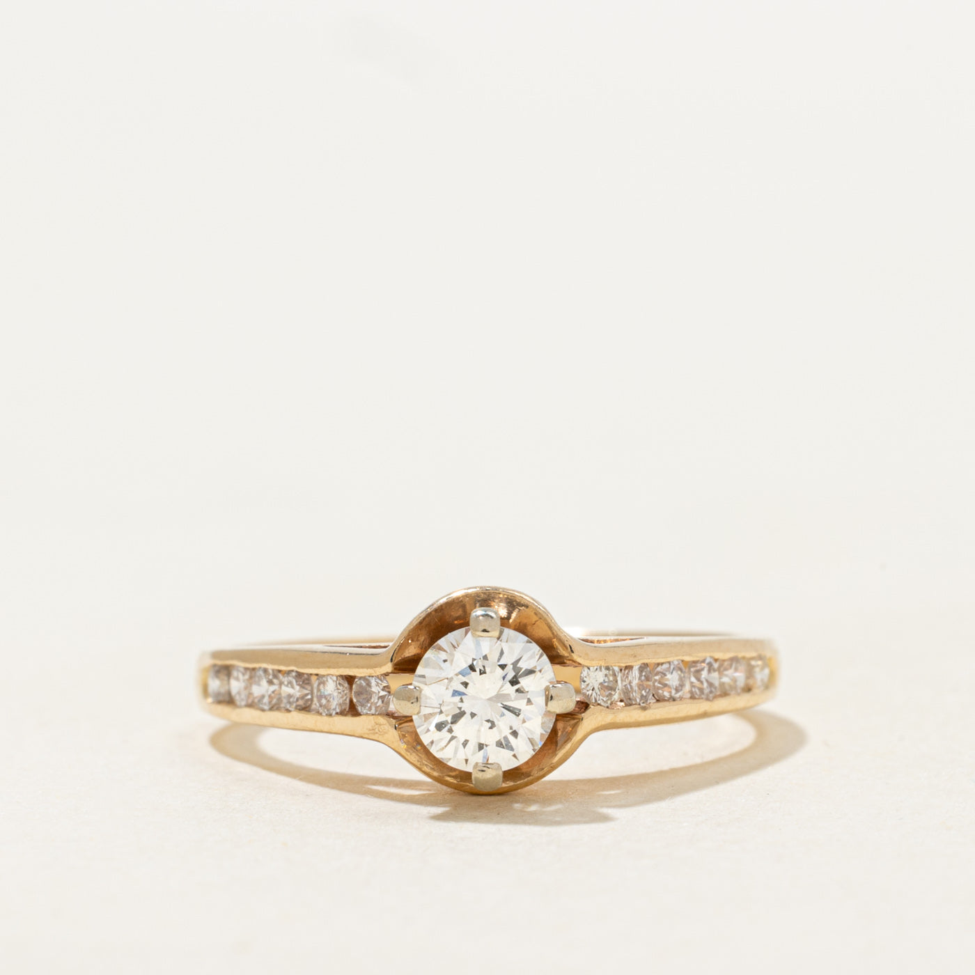 High Set Diamond Egagement Ring | 0.59ctw | SZ 5.75