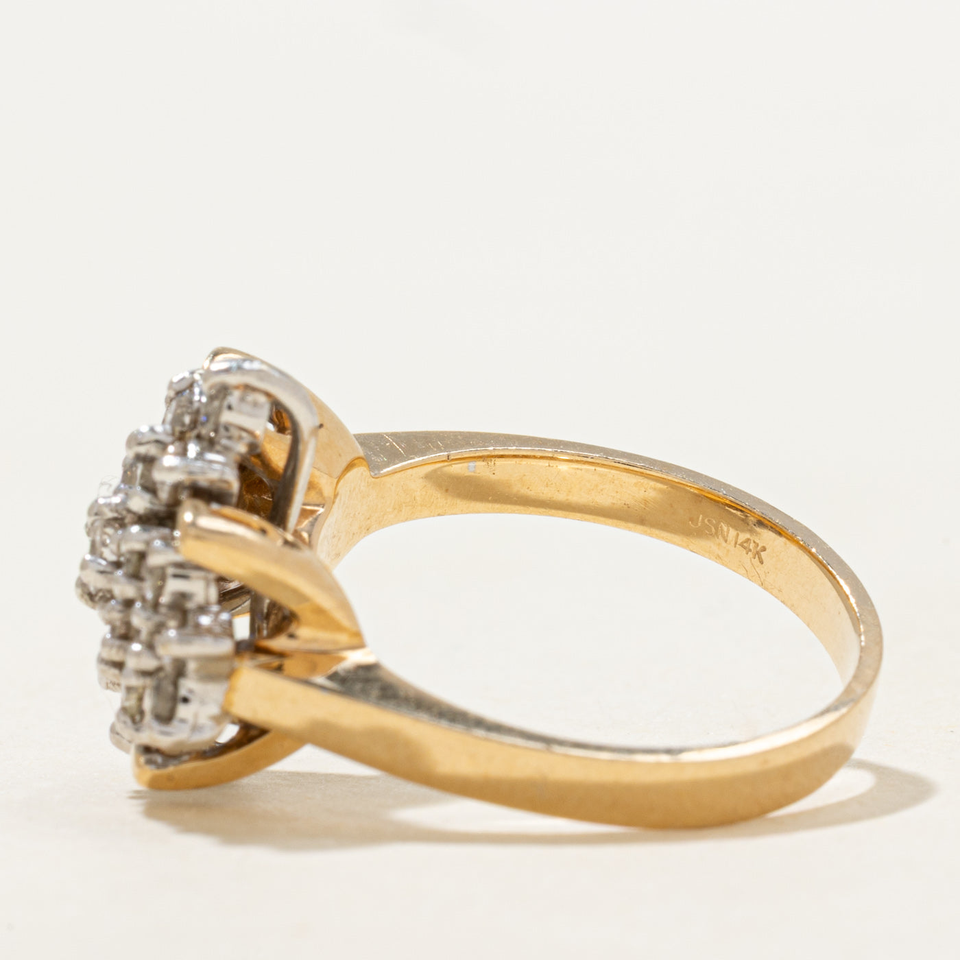 Diamond Cluster Cocktail Ring | 0.80ctw | SZ 5.75
