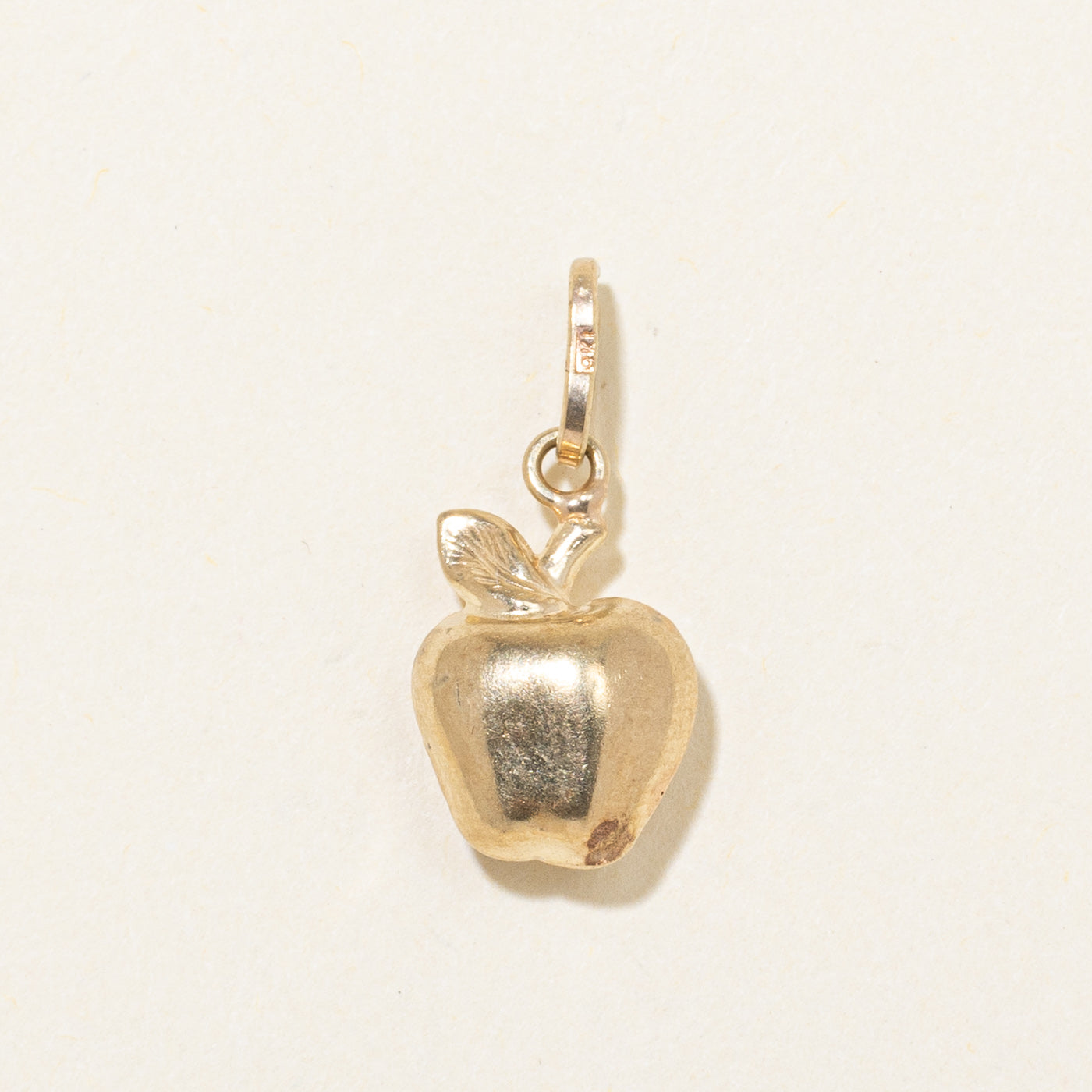 9k Yellow Gold Apple Charm