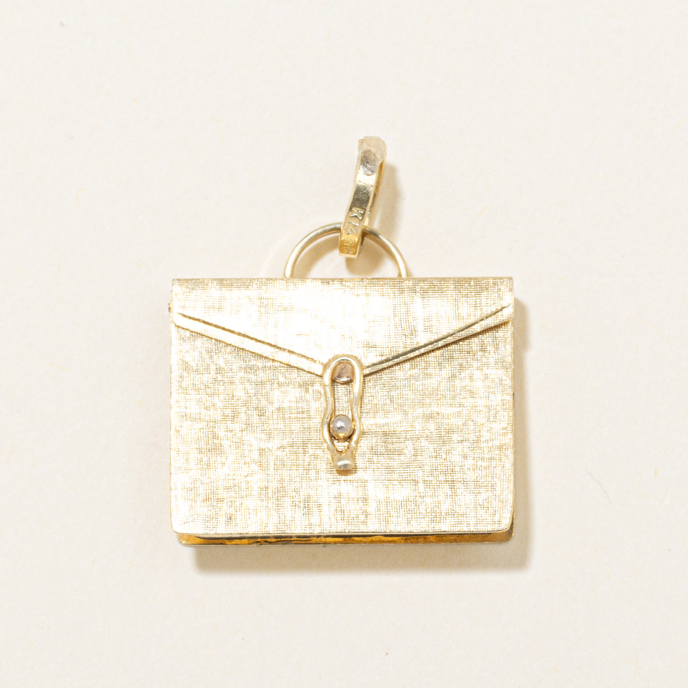 14k Yellow Gold Purse Pendant