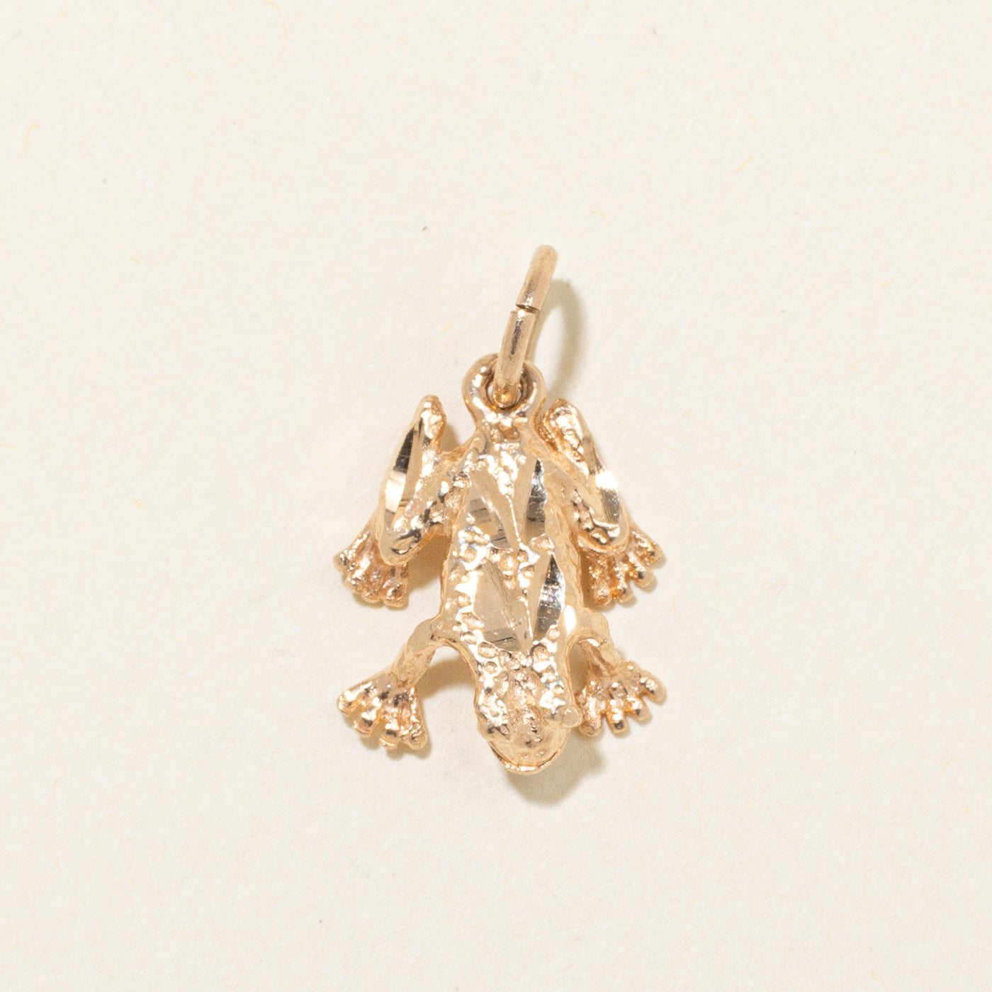 10k Yellow Gold Frog Charm