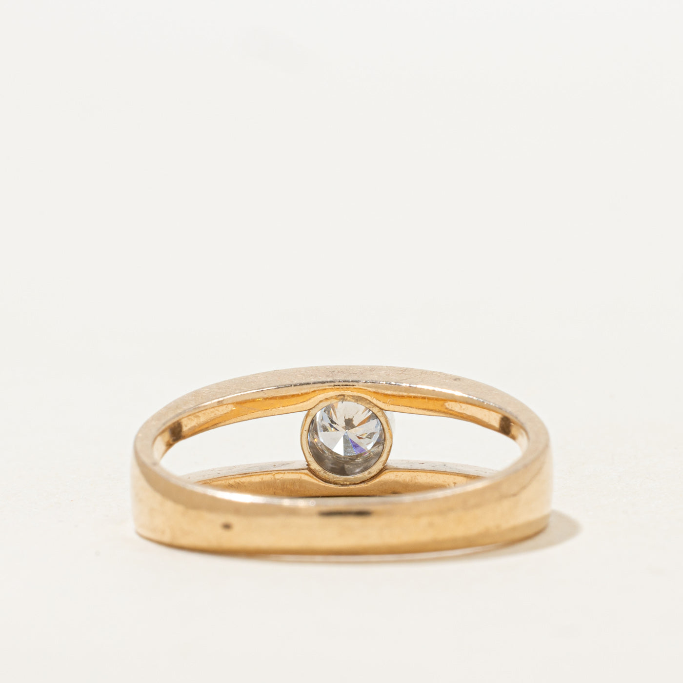 Bezel Set Diamond Open Band | 0.25ct | SZ 7.5