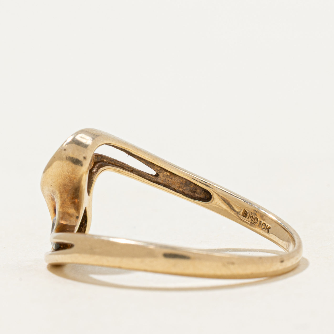 Two Stone Diamond Bypass Ring | 0.27ctw | SZ 6.5