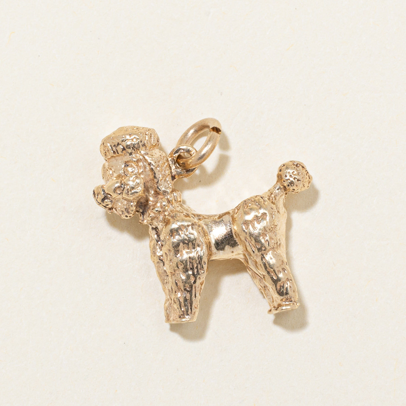 10k Yellow Gold Poodle Charm