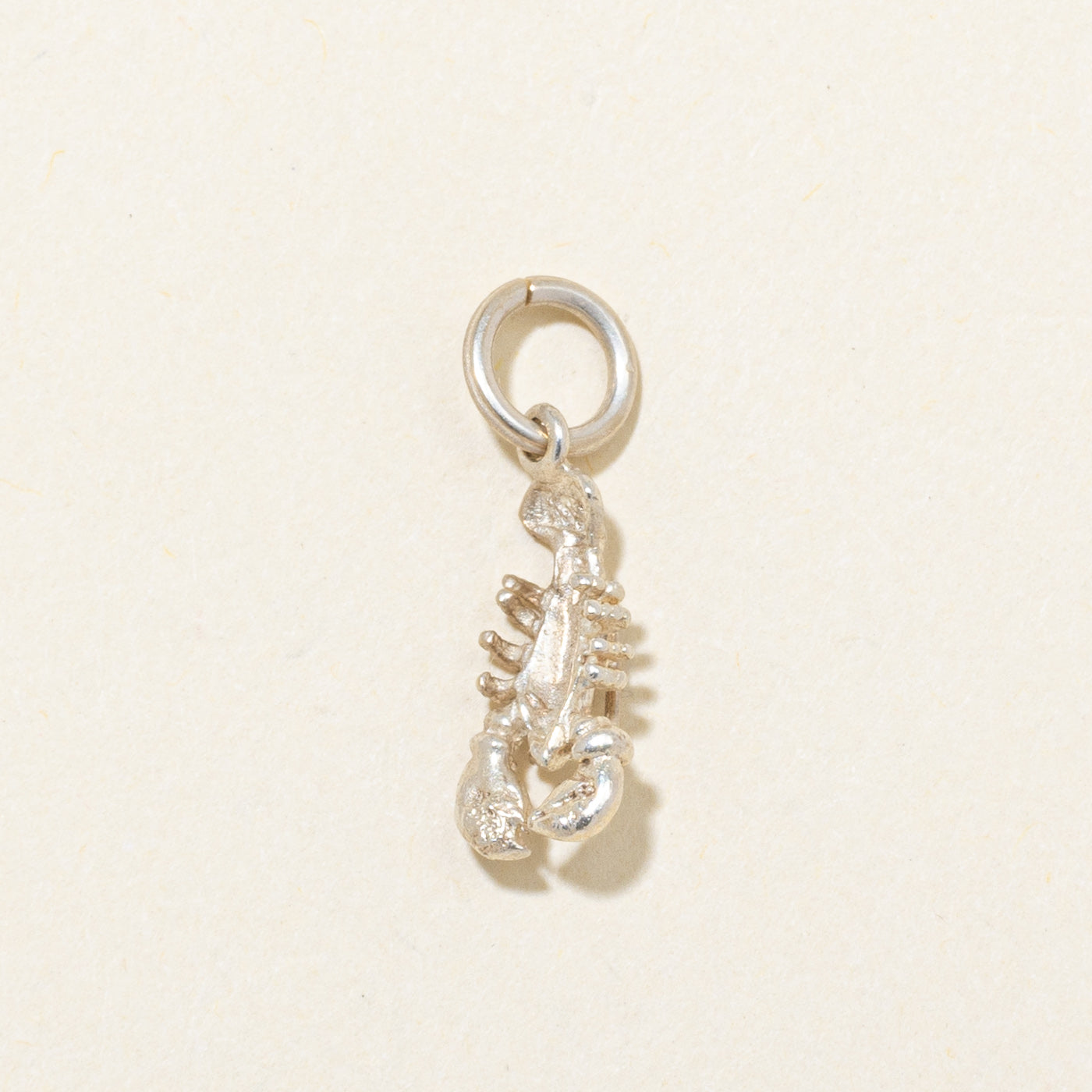 10k White Gold Lobster Charm