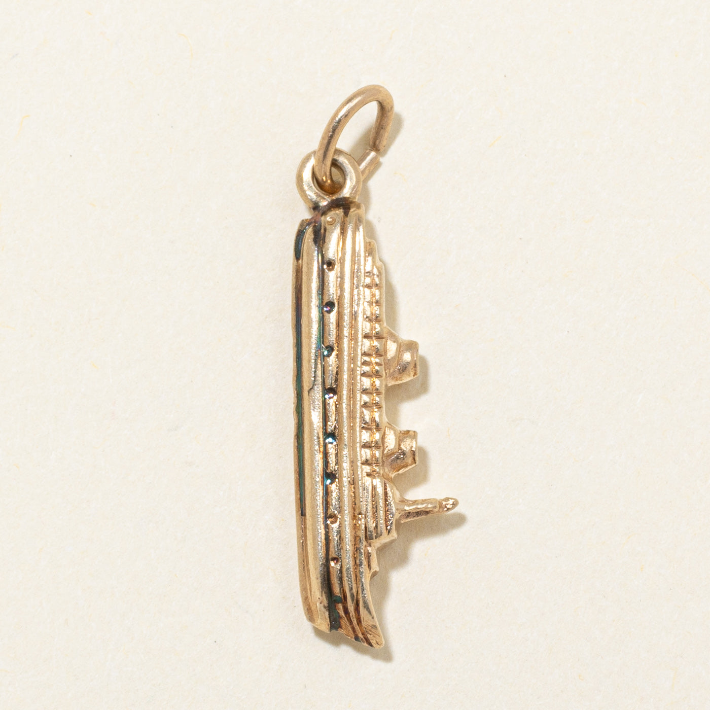 10k Yellow Gold Cruise Ship Charm