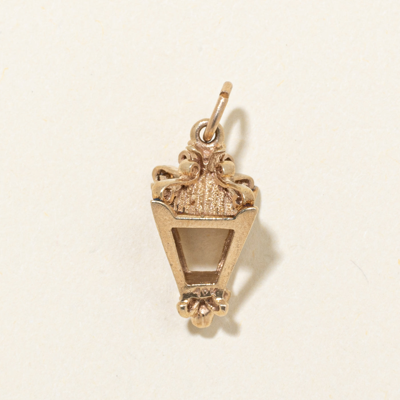 10k Yellow Gold Lamp Charm