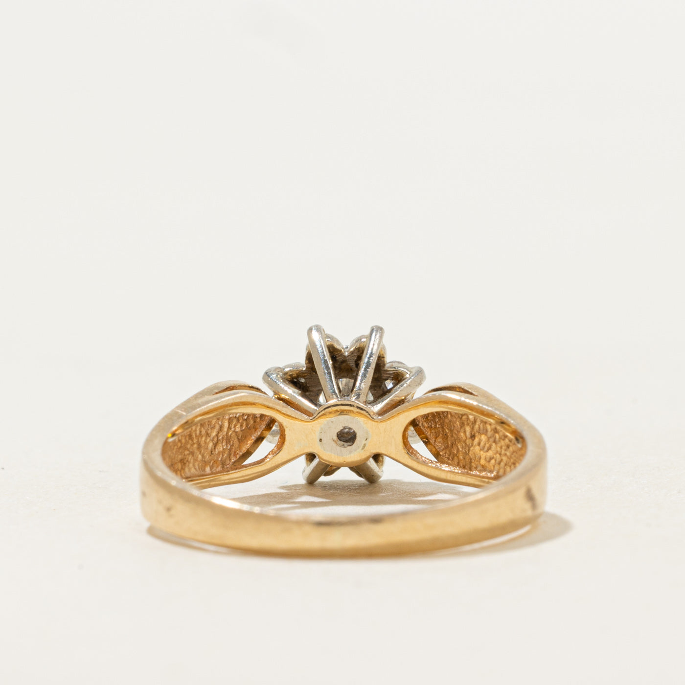 Diamond Petal Textured Ring | 0.33ctw | SZ 5.75