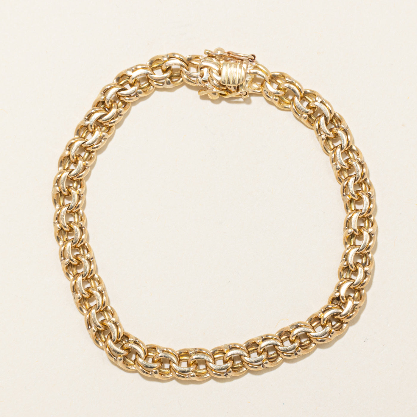 18k Yellow Gold Byzantine Chain Bracelet | 8" |