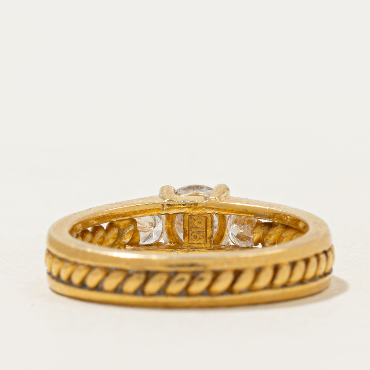 22k Diamond Rope Ring | 0.77ctw | SZ 5.5