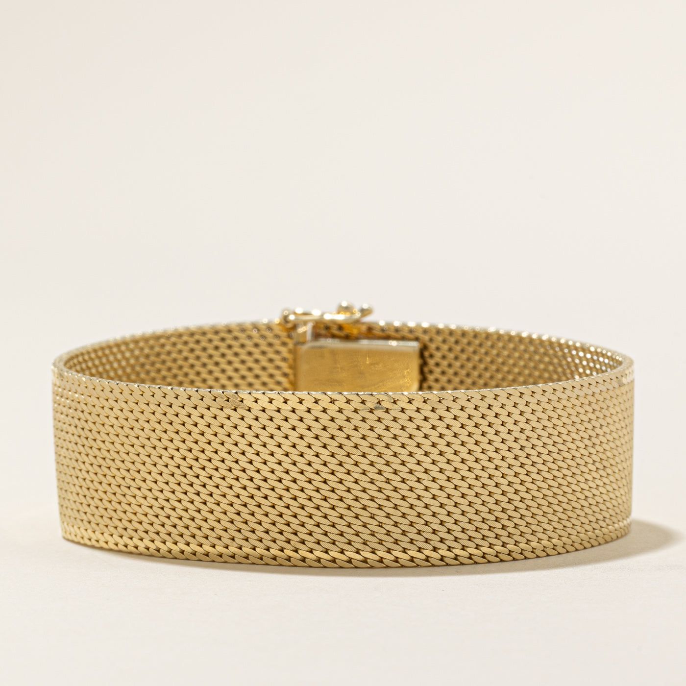 14k Yellow Gold Mesh Chain Bracelet | 7.5" |
