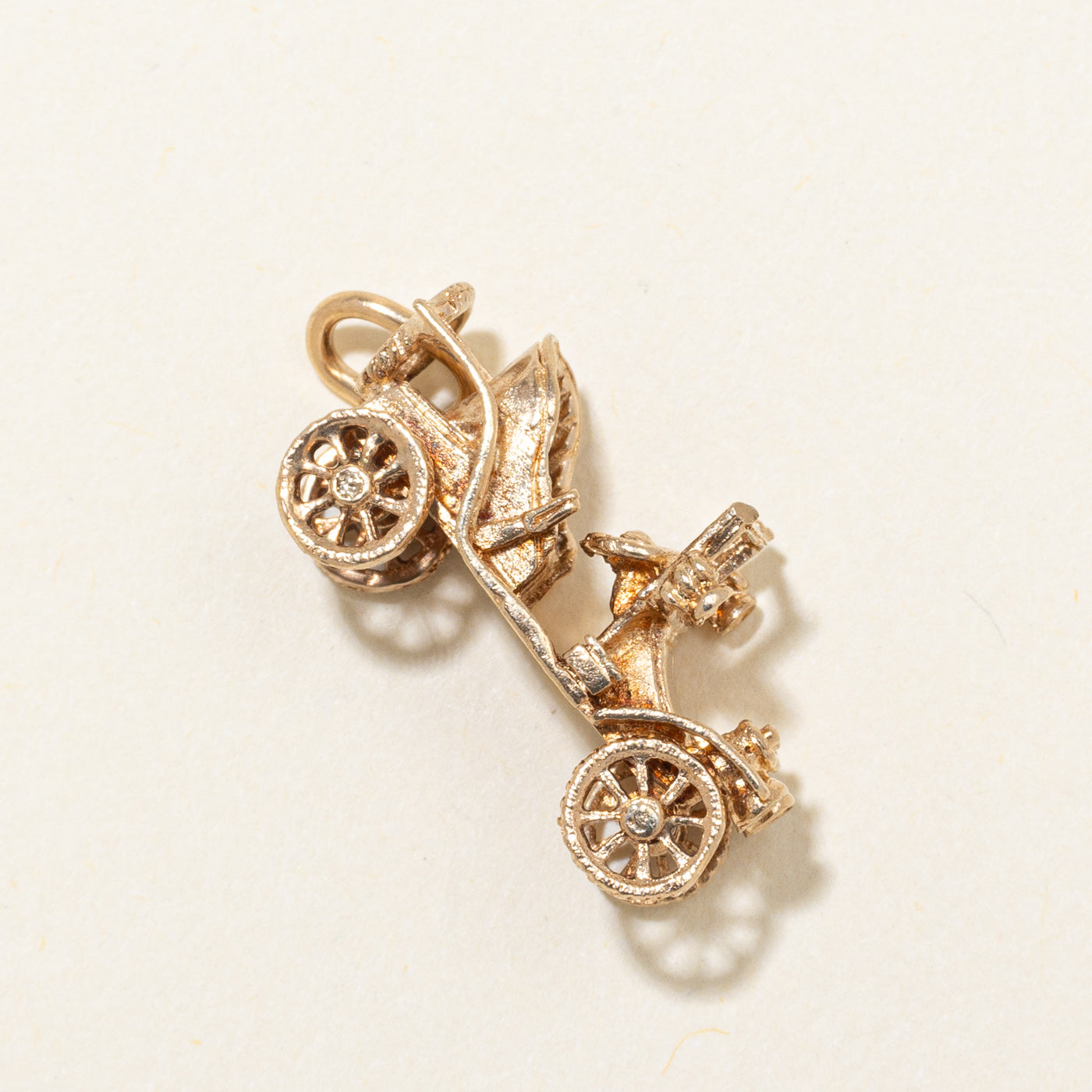 1971 London 9k Yellow Gold Vintage Car Charm