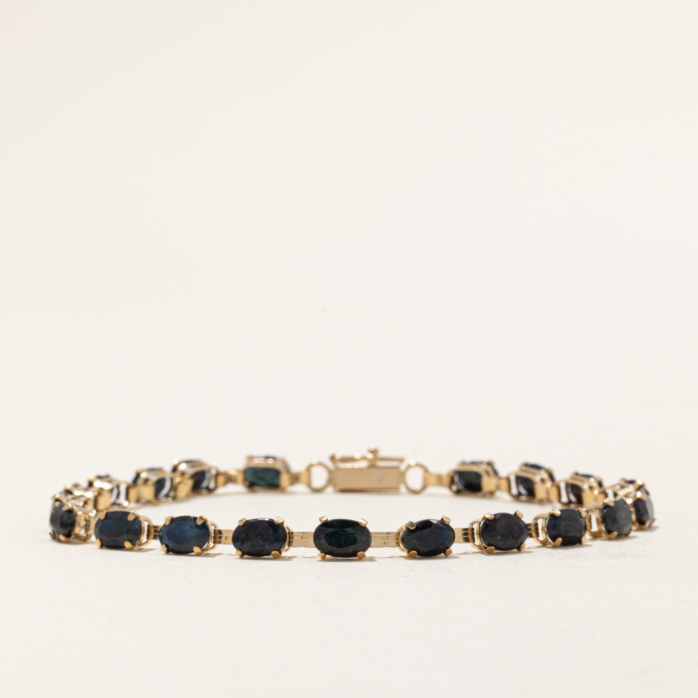 Oval Cut Sapphire Tennis Bracelet | 12.00ctw | 7.5" |