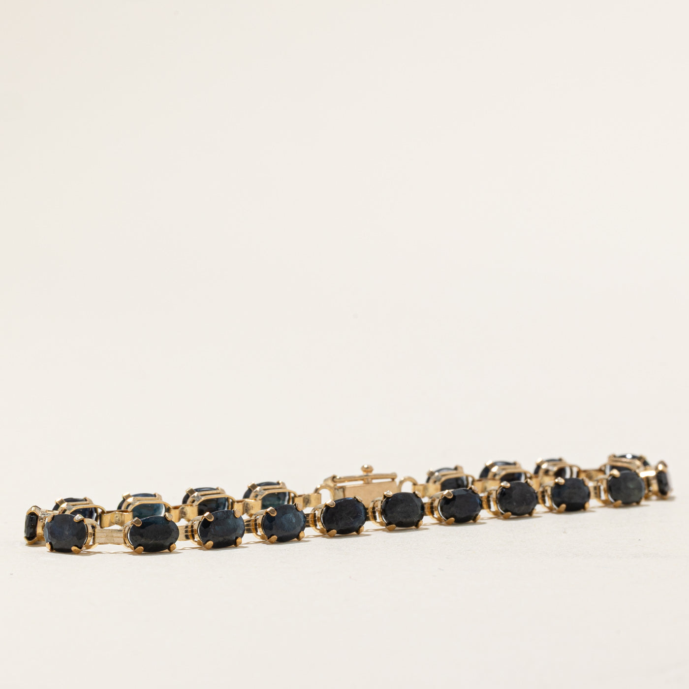 Oval Cut Sapphire Tennis Bracelet | 12.00ctw | 7.5" |