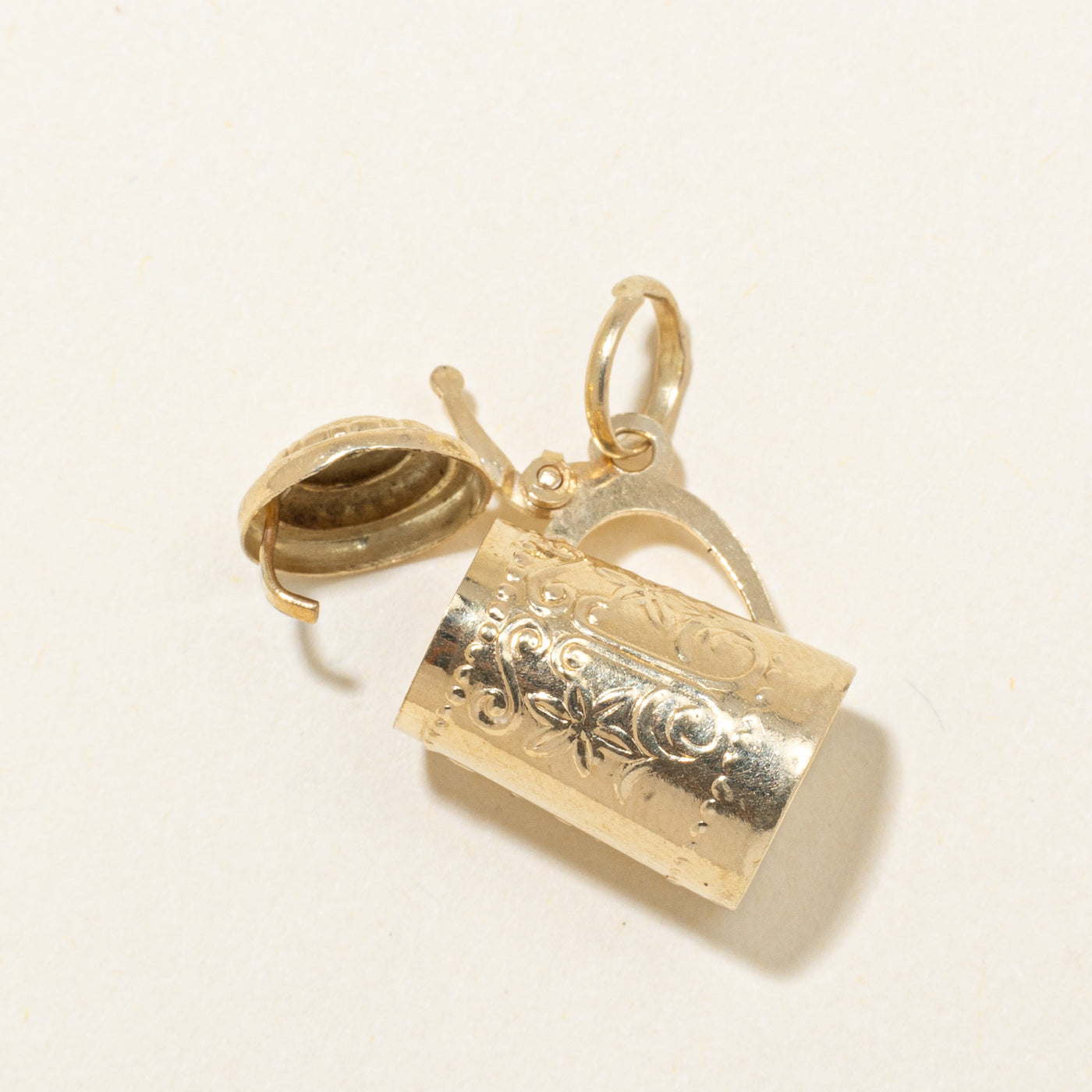 14k Yellow Gold Beer Stein Charm