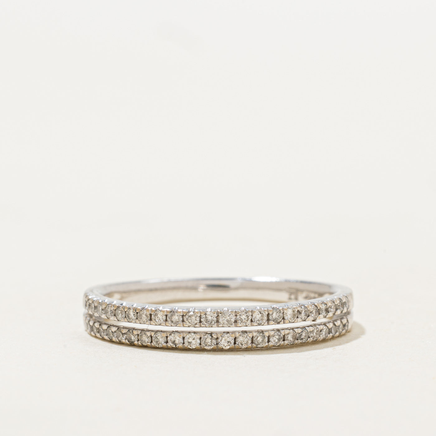 Double Row Diamond Openwork Band | 0.32ctw | SZ 7