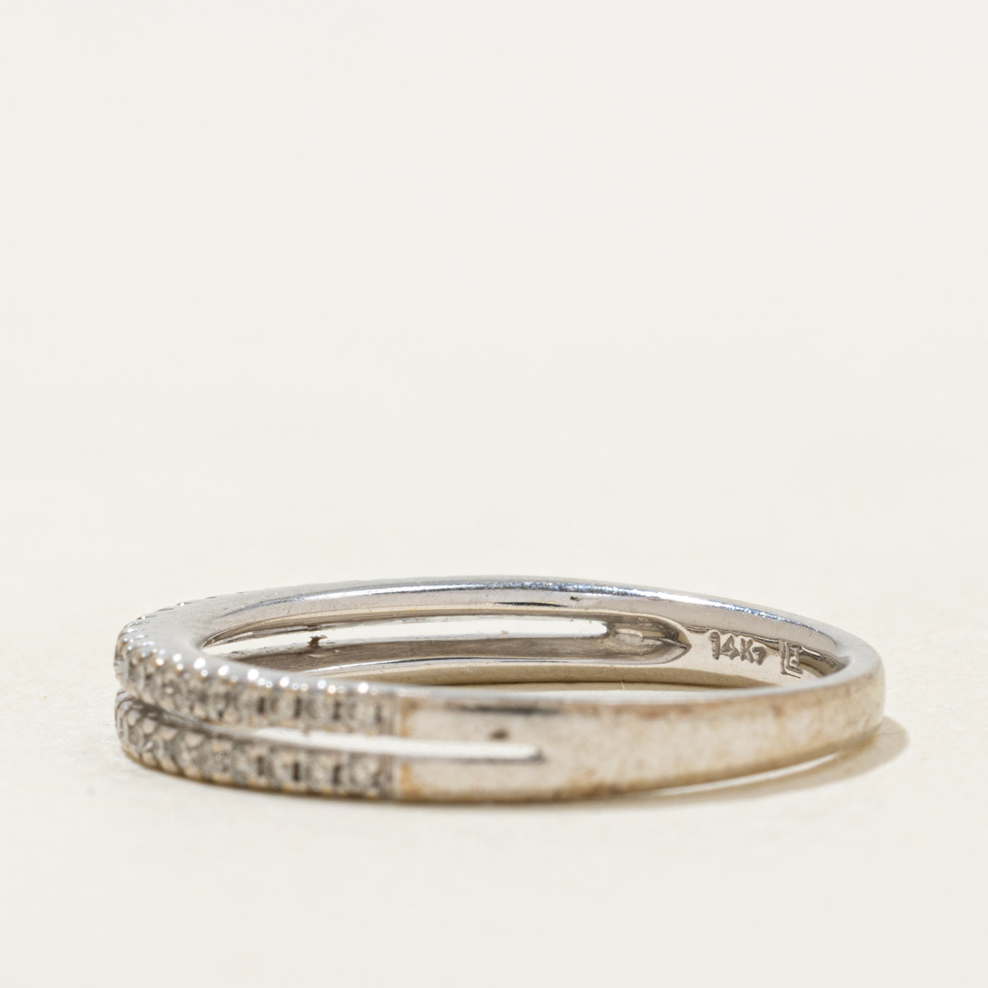 Double Row Diamond Openwork Band | 0.32ctw | SZ 7