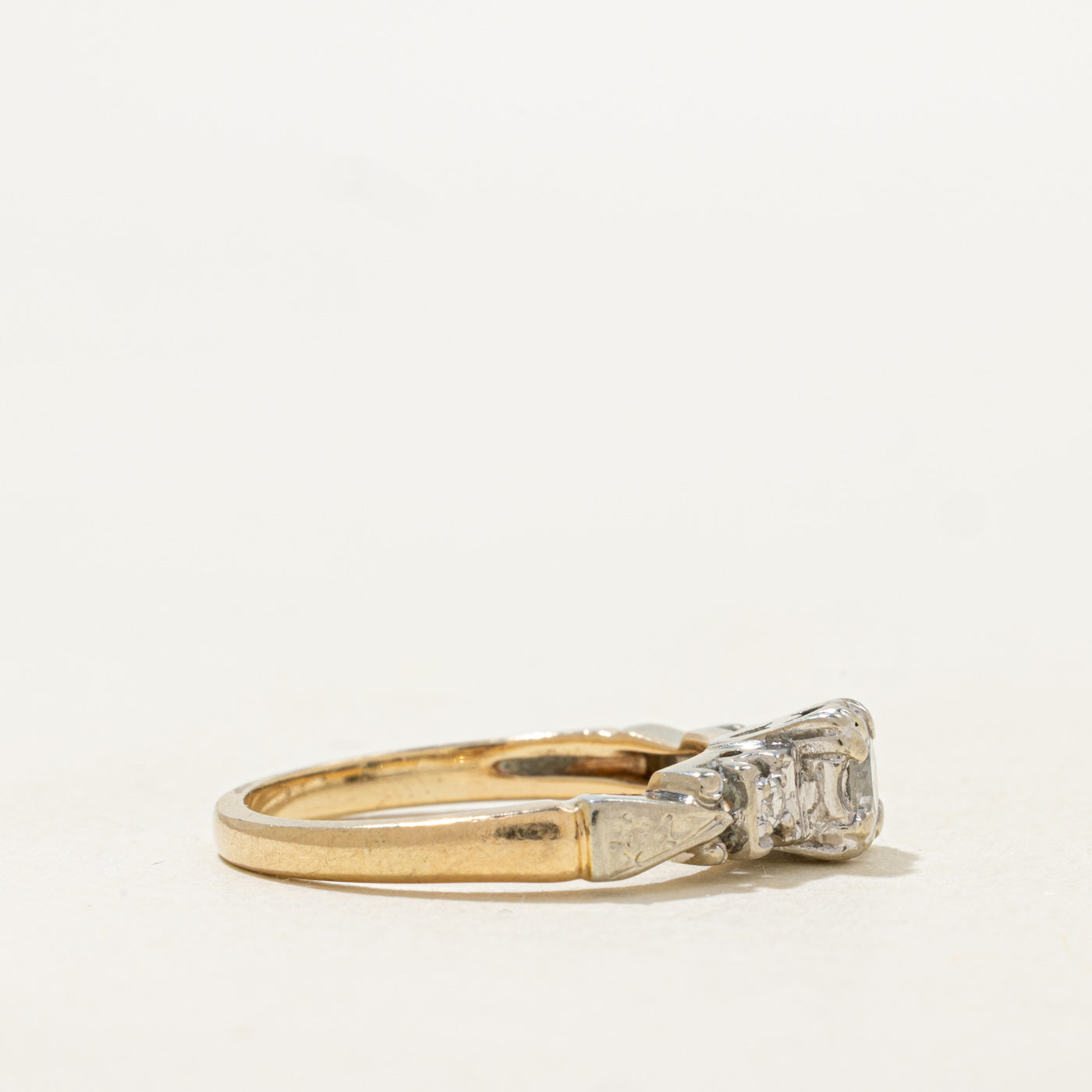 Illusion Set Transitional Cut Diamond Ring | 0.32ctw | SZ 5.25