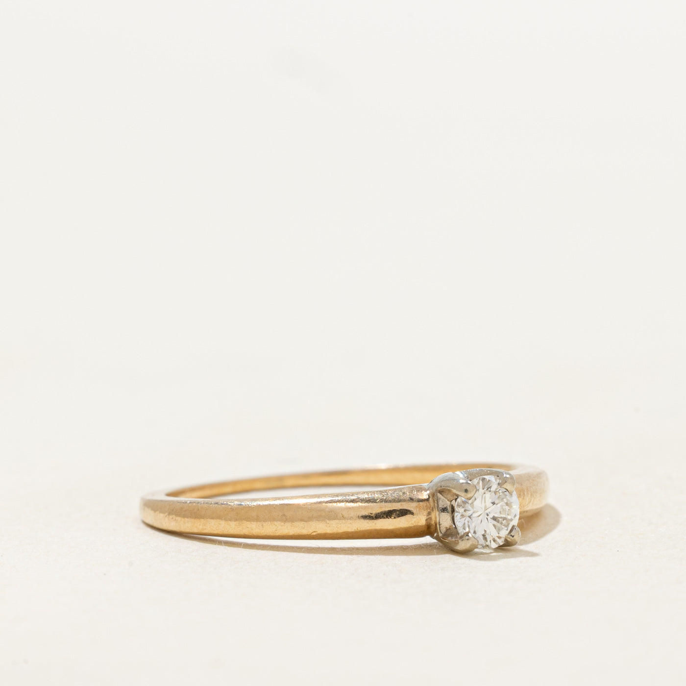 Solitaire Diamond Petite Ring | 0.15ct | SZ 7.25