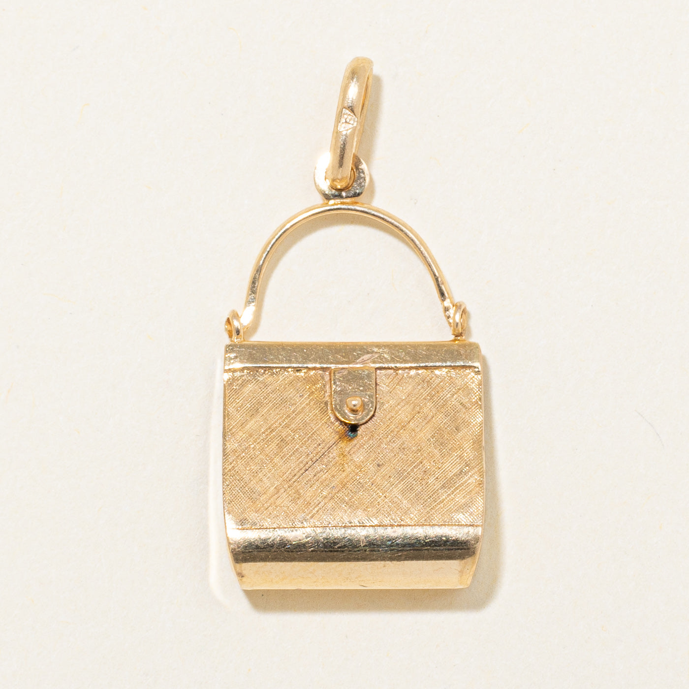 18k Yellow Gold Purse Pendant