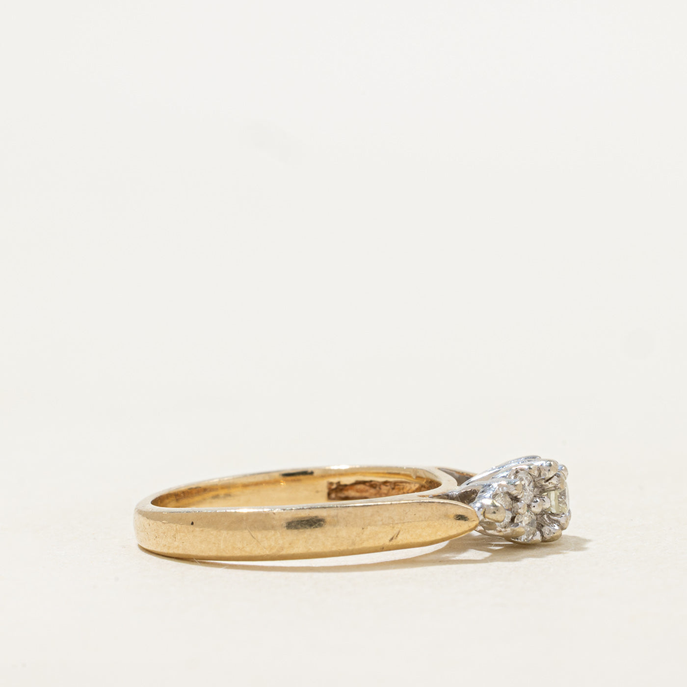 Yellow Gold Diamond Cluster Ring | 0.23ctw | SZ 5.25