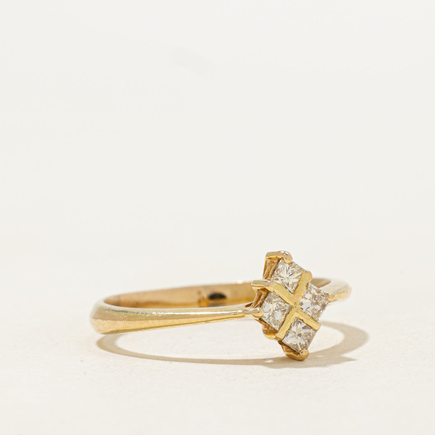 Four Stone Princess Cut Diamond Ring | 0.22ctw | SZ 7.75