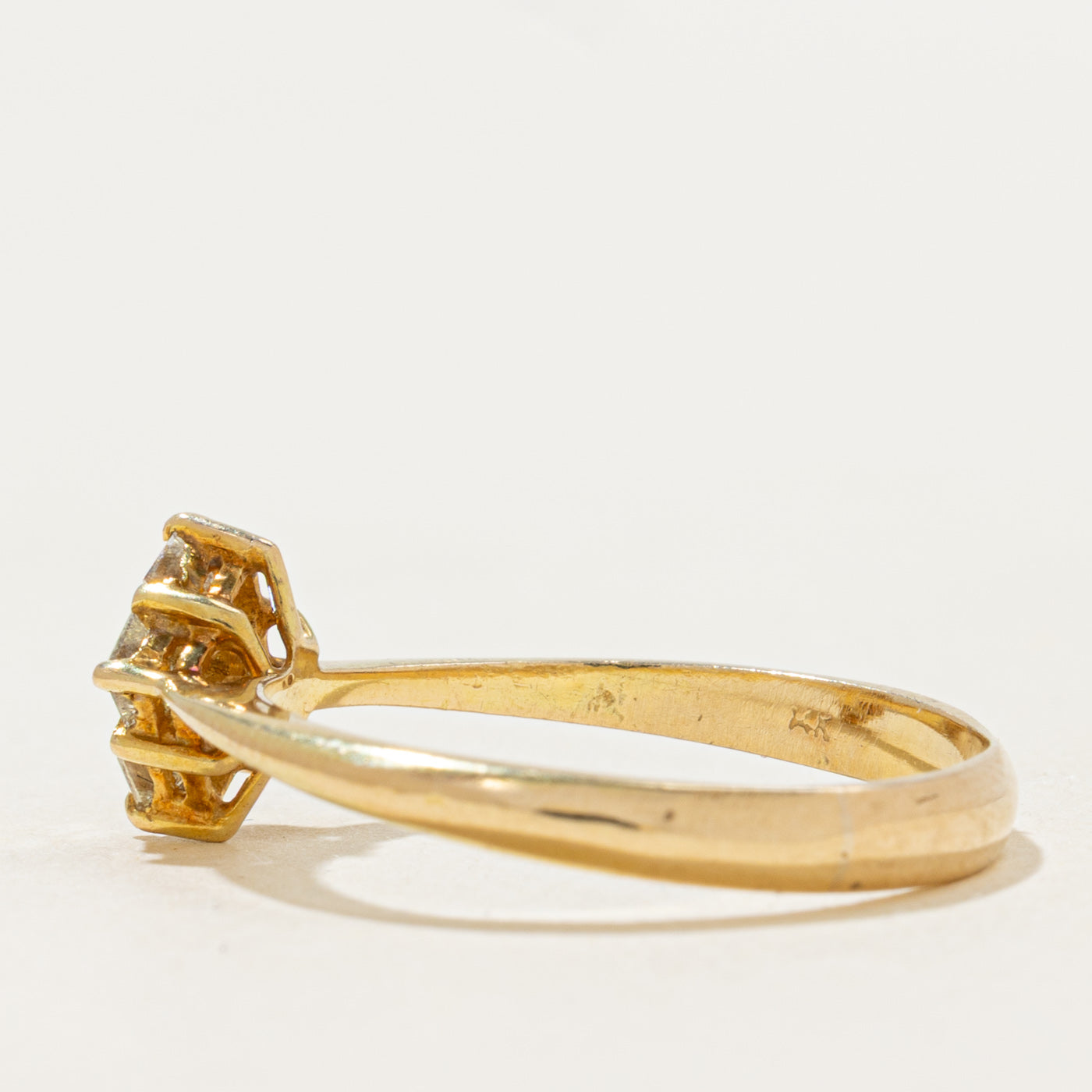 Four Stone Princess Cut Diamond Ring | 0.22ctw | SZ 7.75