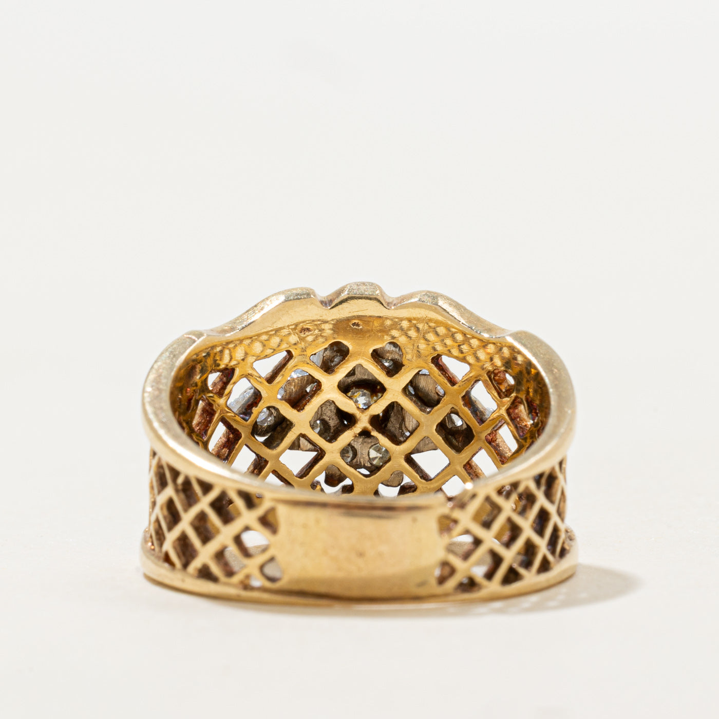 Diamond Petal Halo Openwork Ring | 0.53ct | SZ 6.5